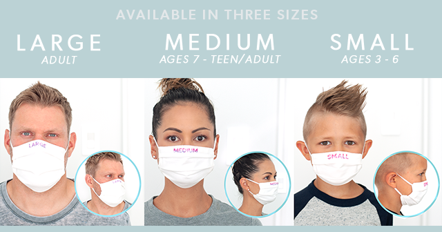 fabric mask size chart