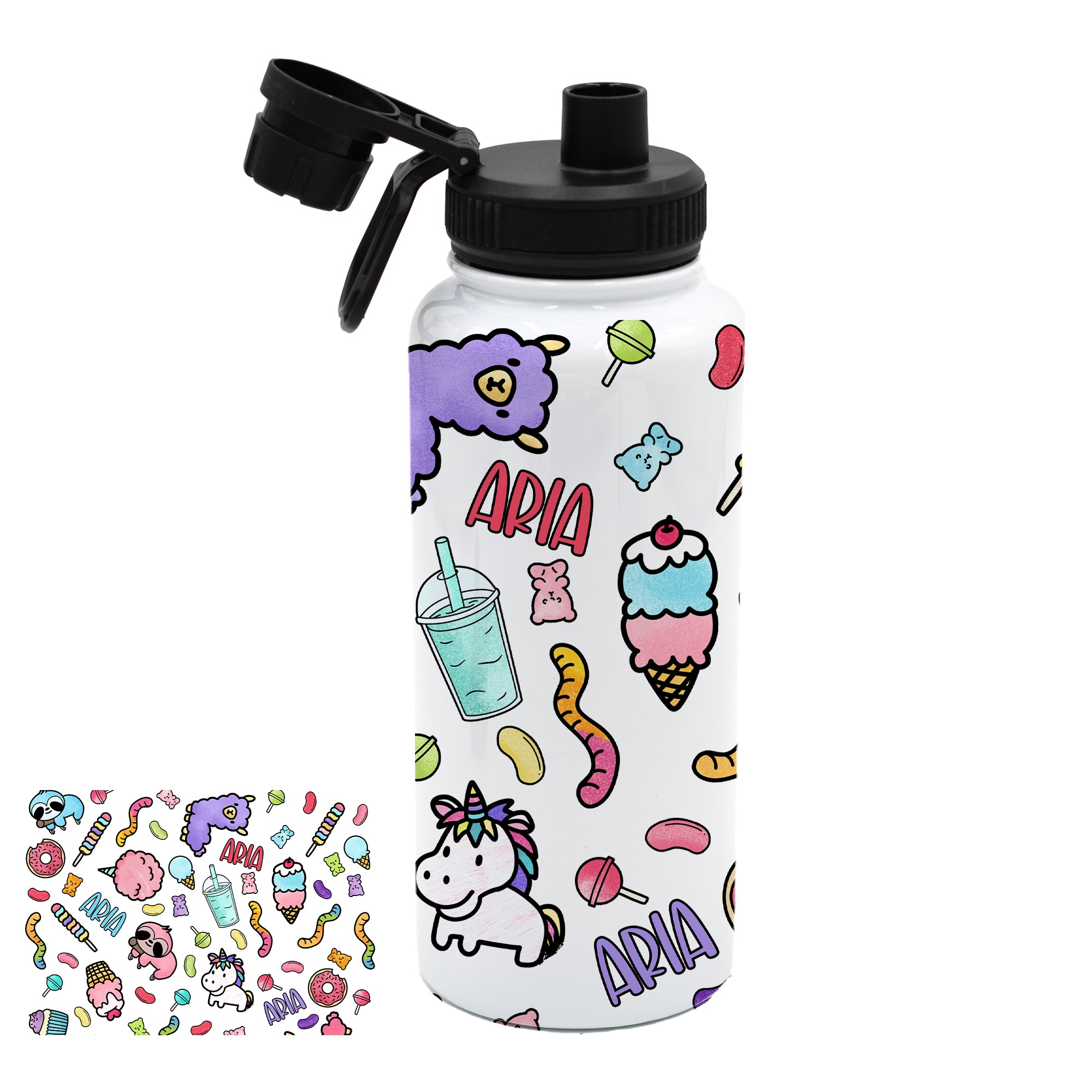 Personalized 32 oz Sport Water Bottle
