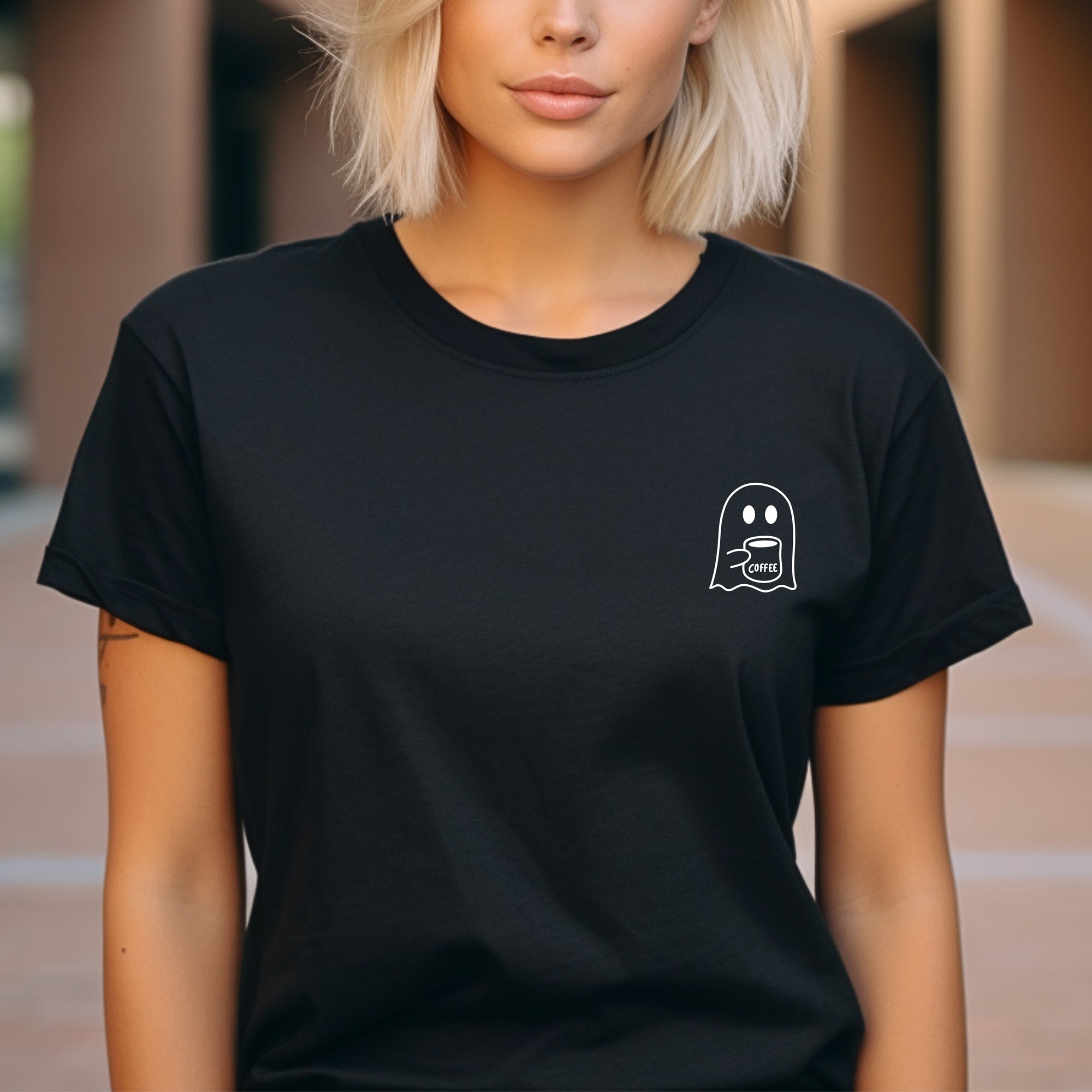 ADULT Unisex Coffee Ghost T-Shirt