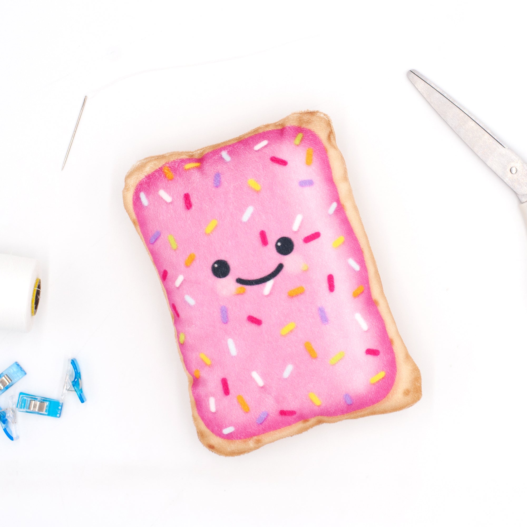 Cut & Sew (Fabric Panel) - Breakfast Tart Plush (PINK)