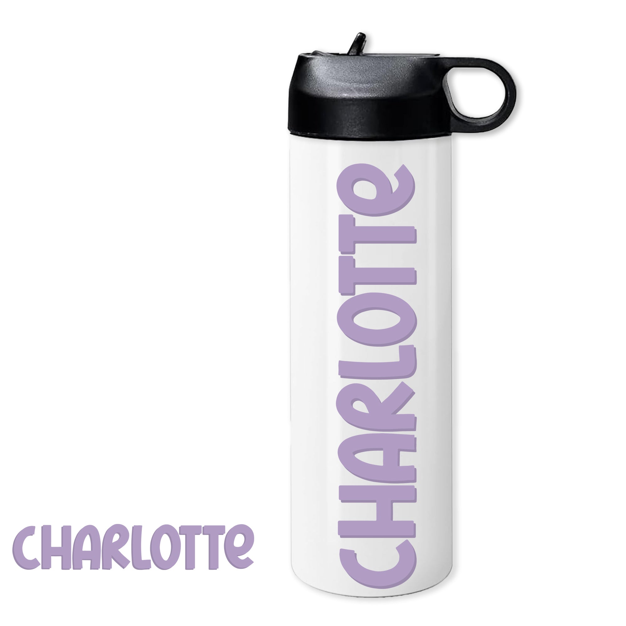Personalized Sport Water Bottle - Fun Font 20 oz.
