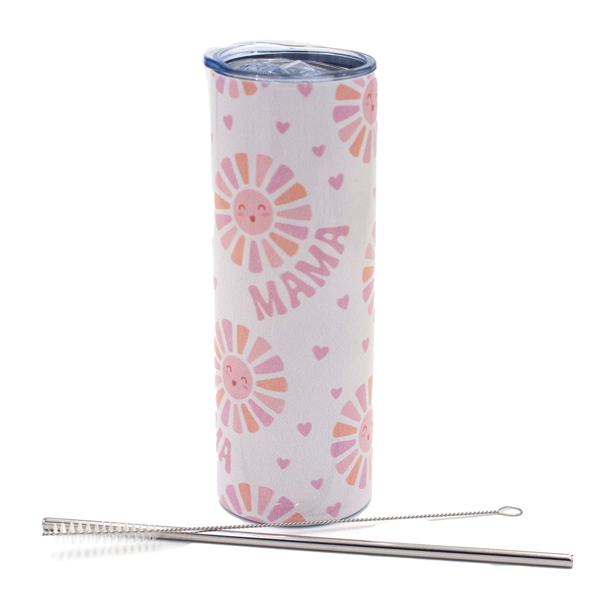 Personalized 20 oz Skinny Tumbler with Straw