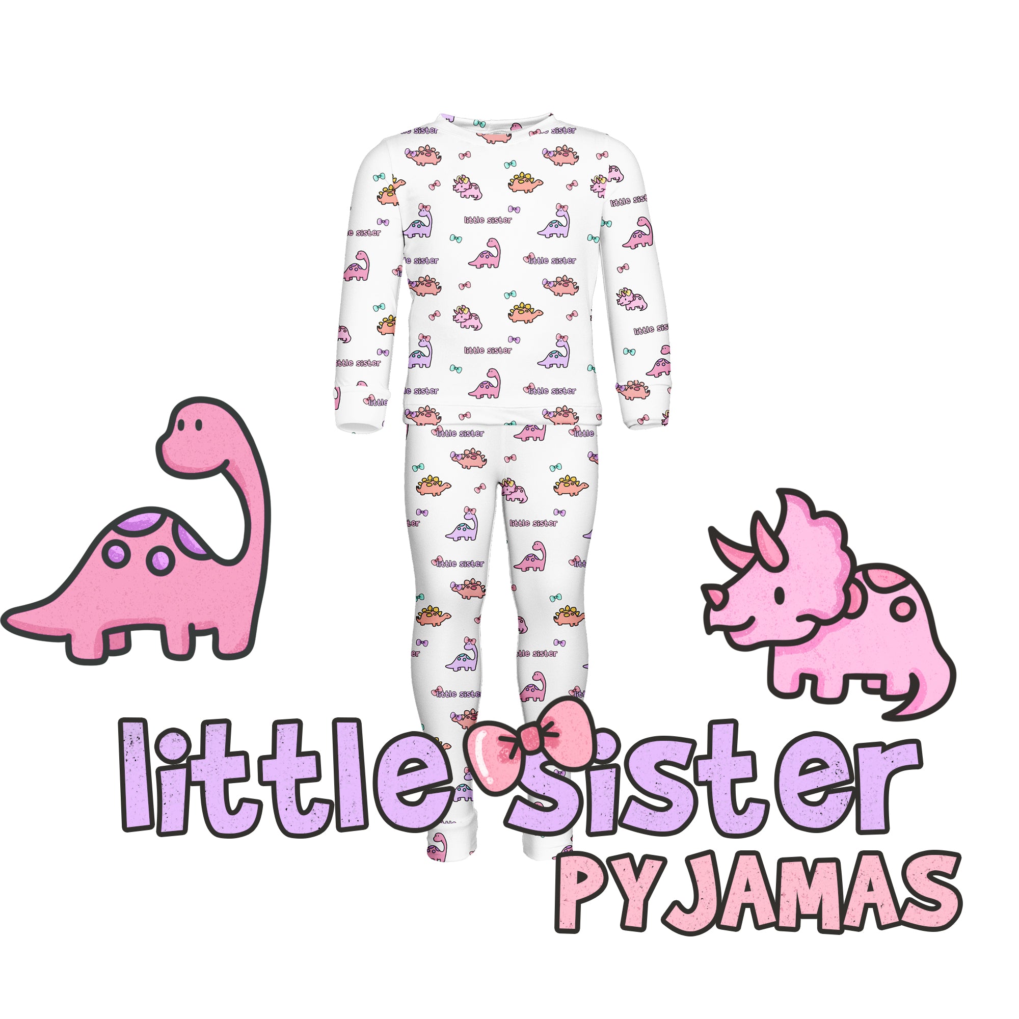 Little Sister Dino Pyjamas