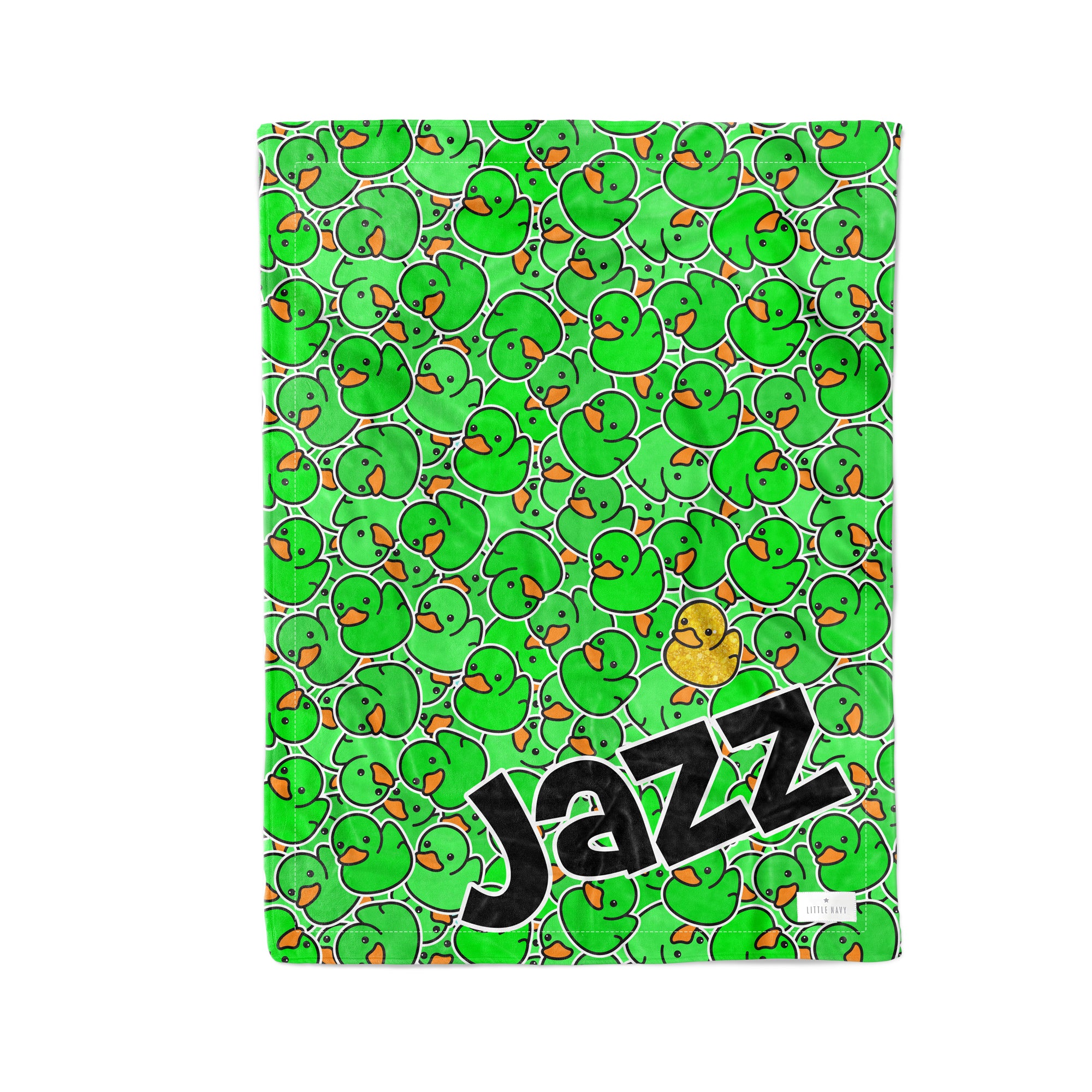 Lucky Ducky - Personalized Double Sided Blanket