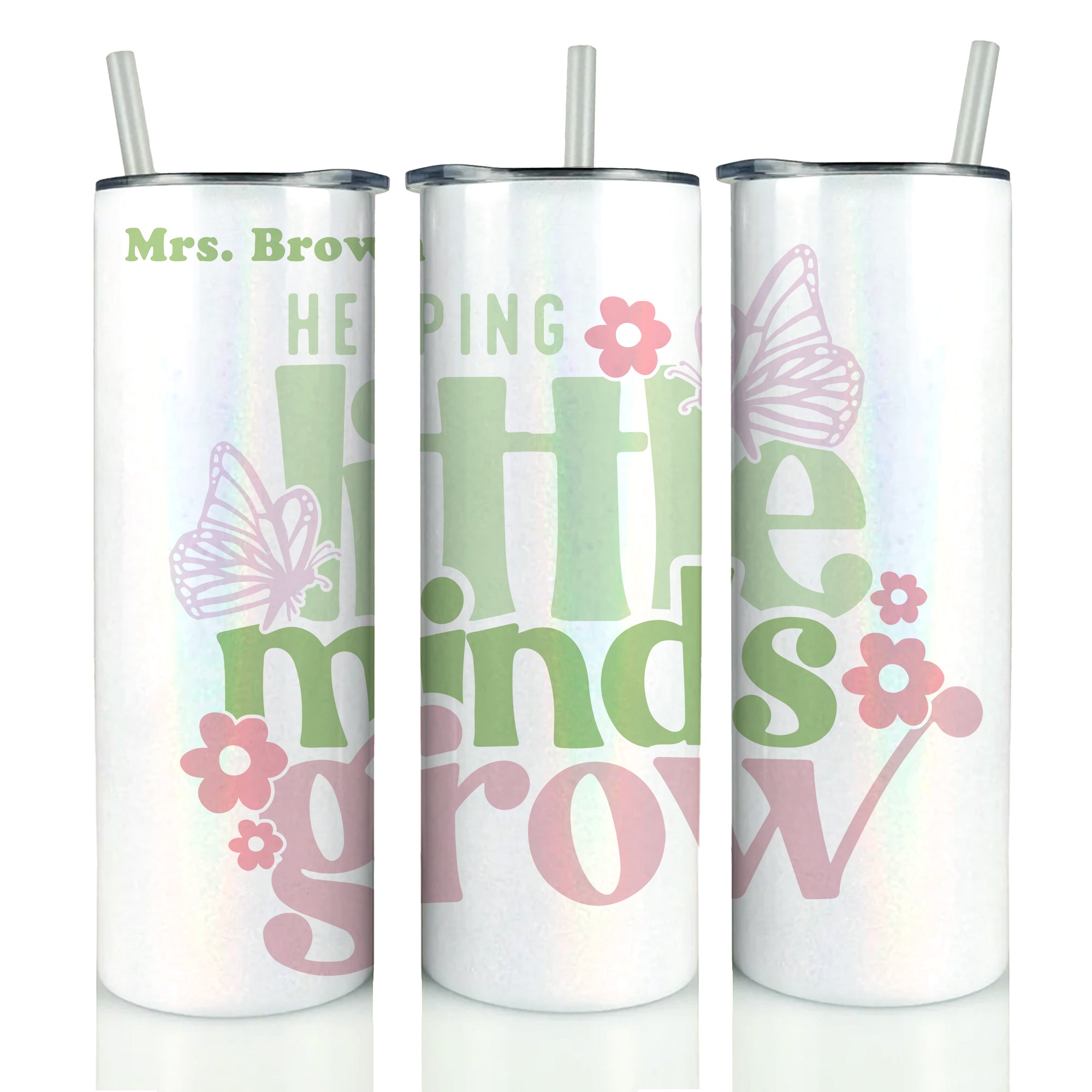 NEW Teacher Holographic Tumbler '25 - Personalized