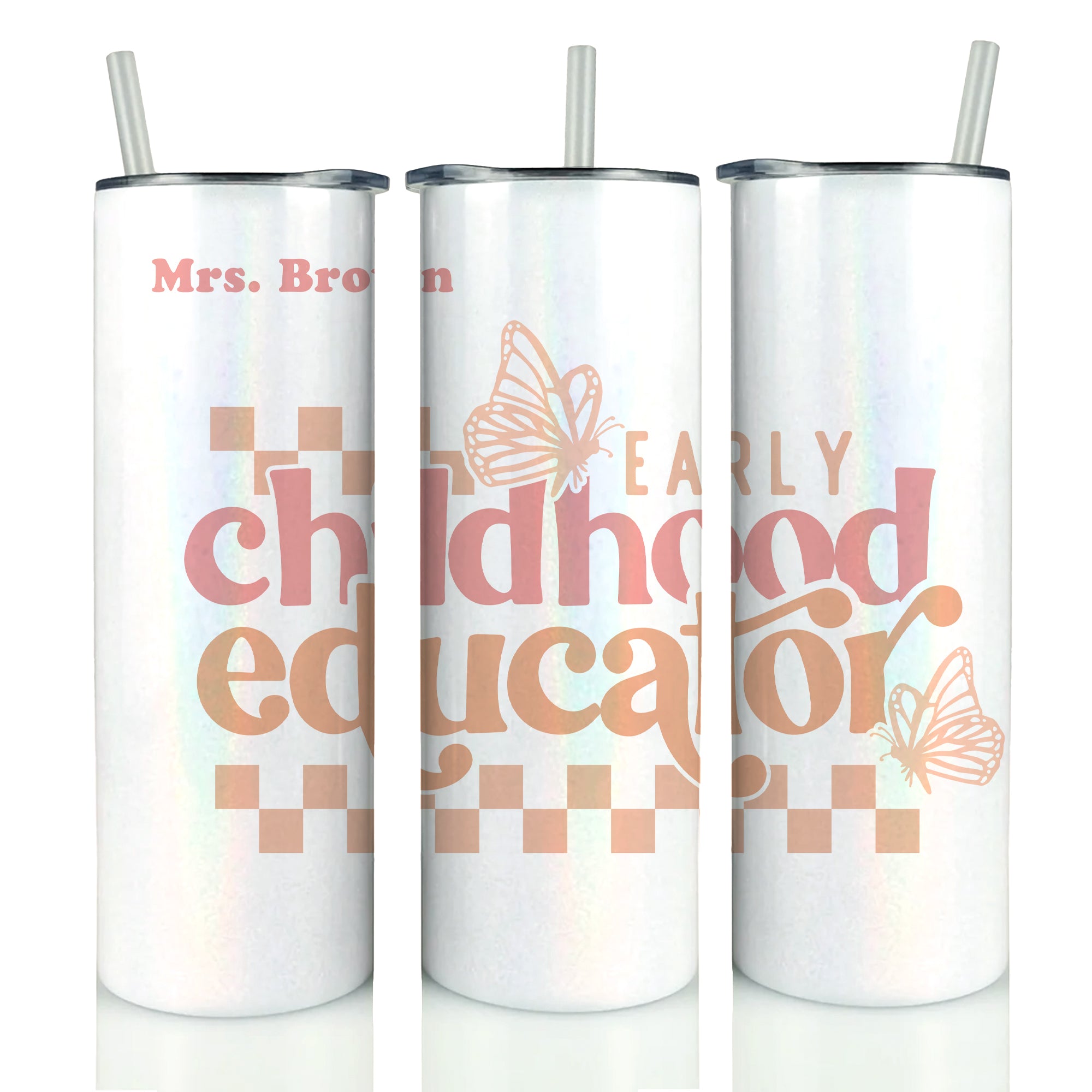 NEW Teacher Holographic Tumbler '25 - Personalized