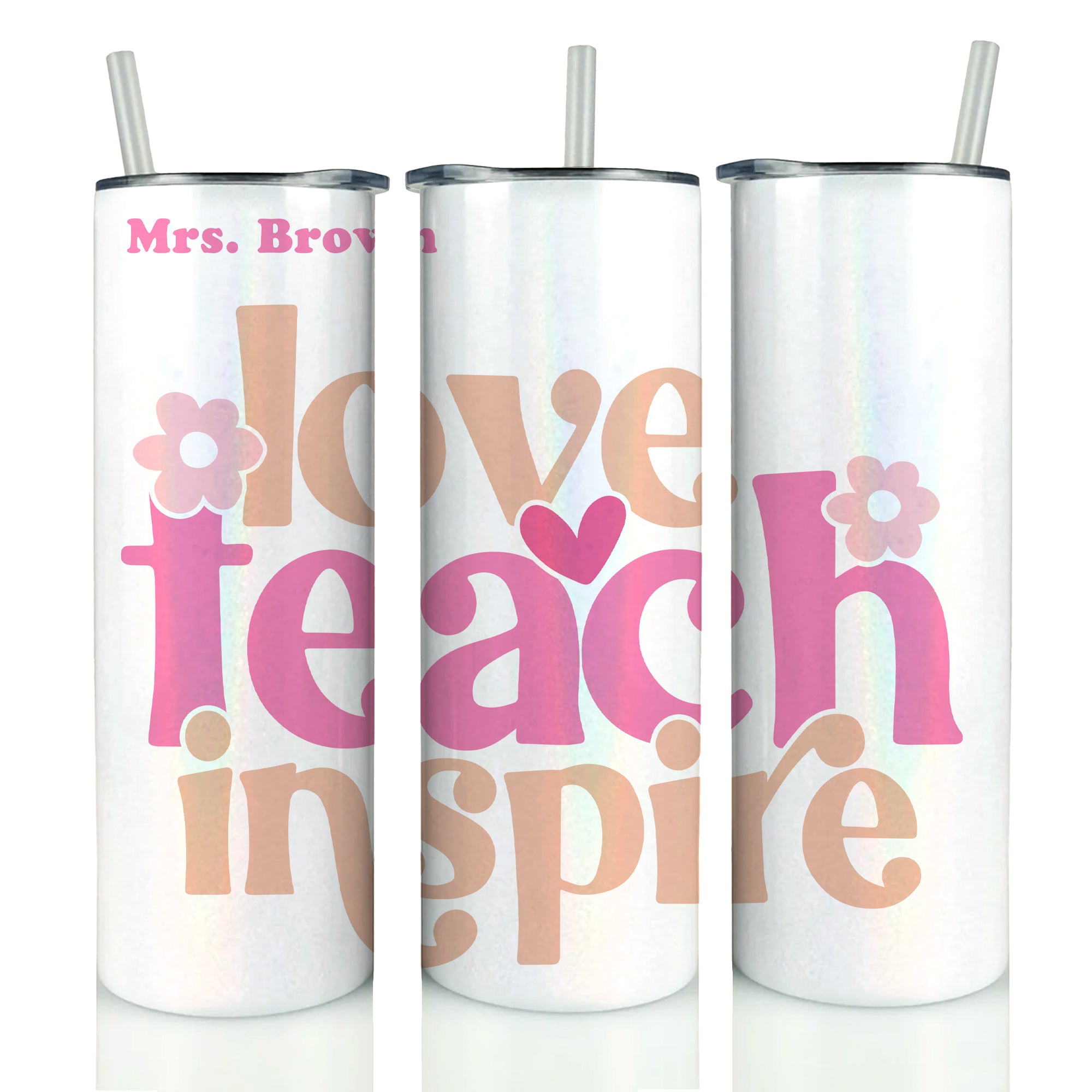 NEW Teacher Holographic Tumbler '25 - Personalized