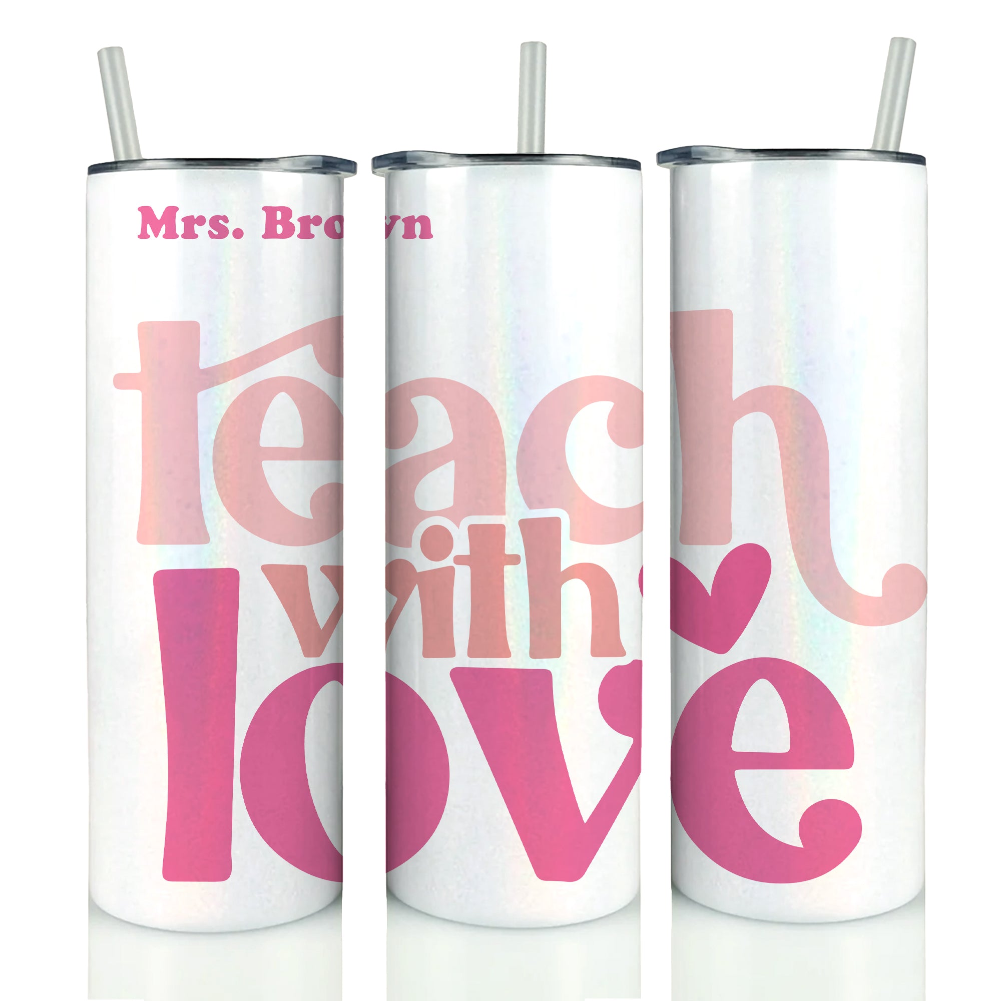 NEW Teacher Holographic Tumbler '25 - Personalized