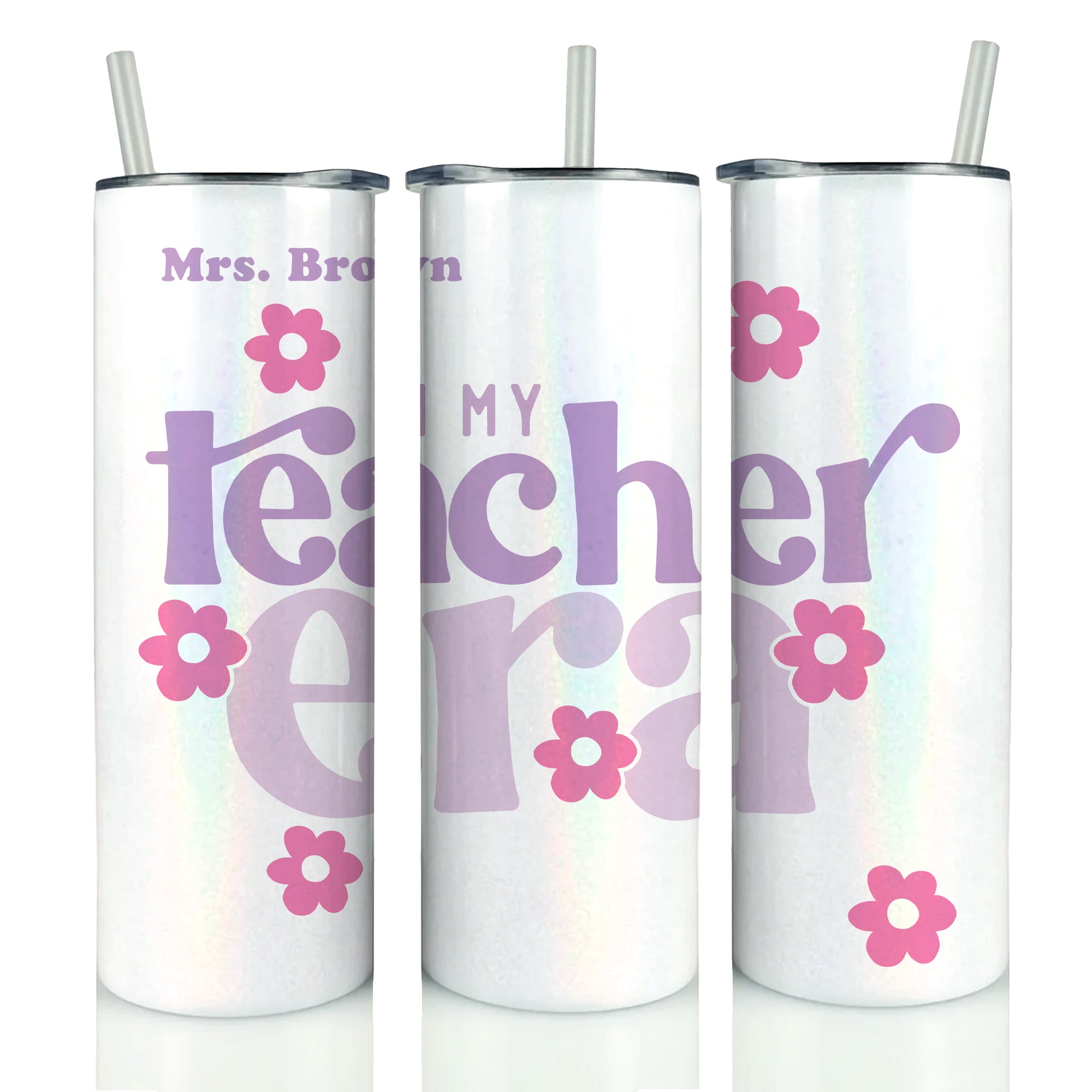 NEW Teacher Holographic Tumbler '25 - Personalized
