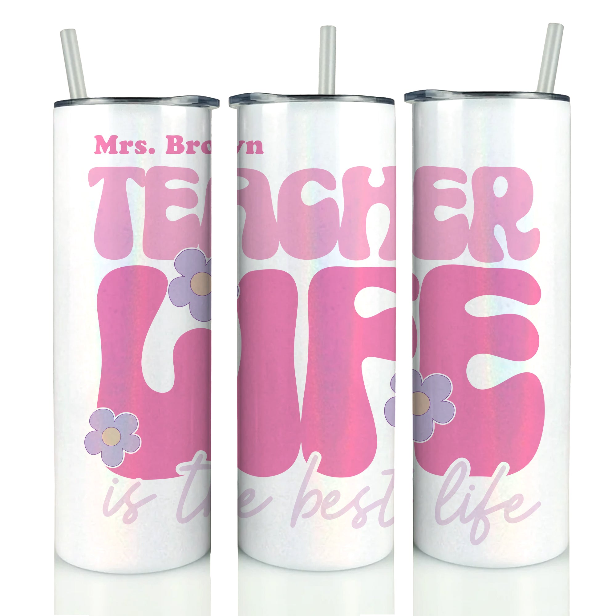 NEW Teacher Holographic Tumbler '25 - Personalized