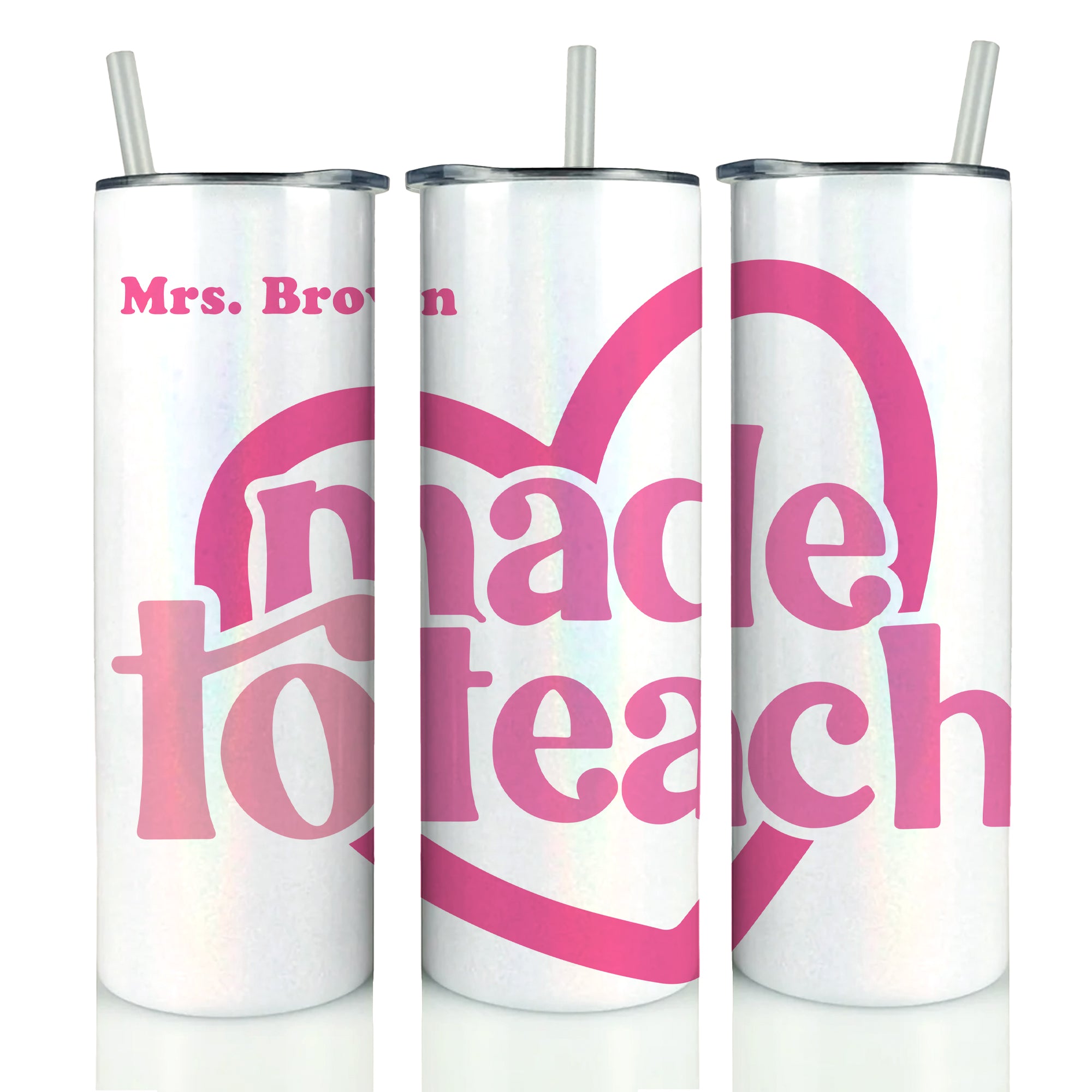 NEW Teacher Holographic Tumbler '25 - Personalized