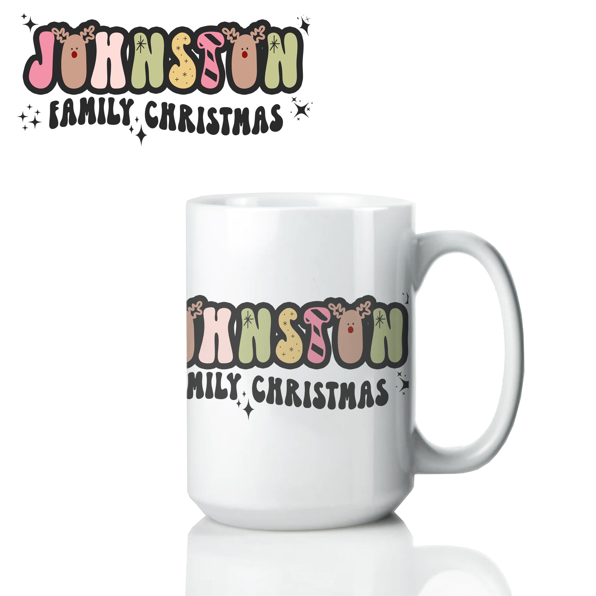 Holiday '23 -Personalized Family 15 oz Ceramic Mug