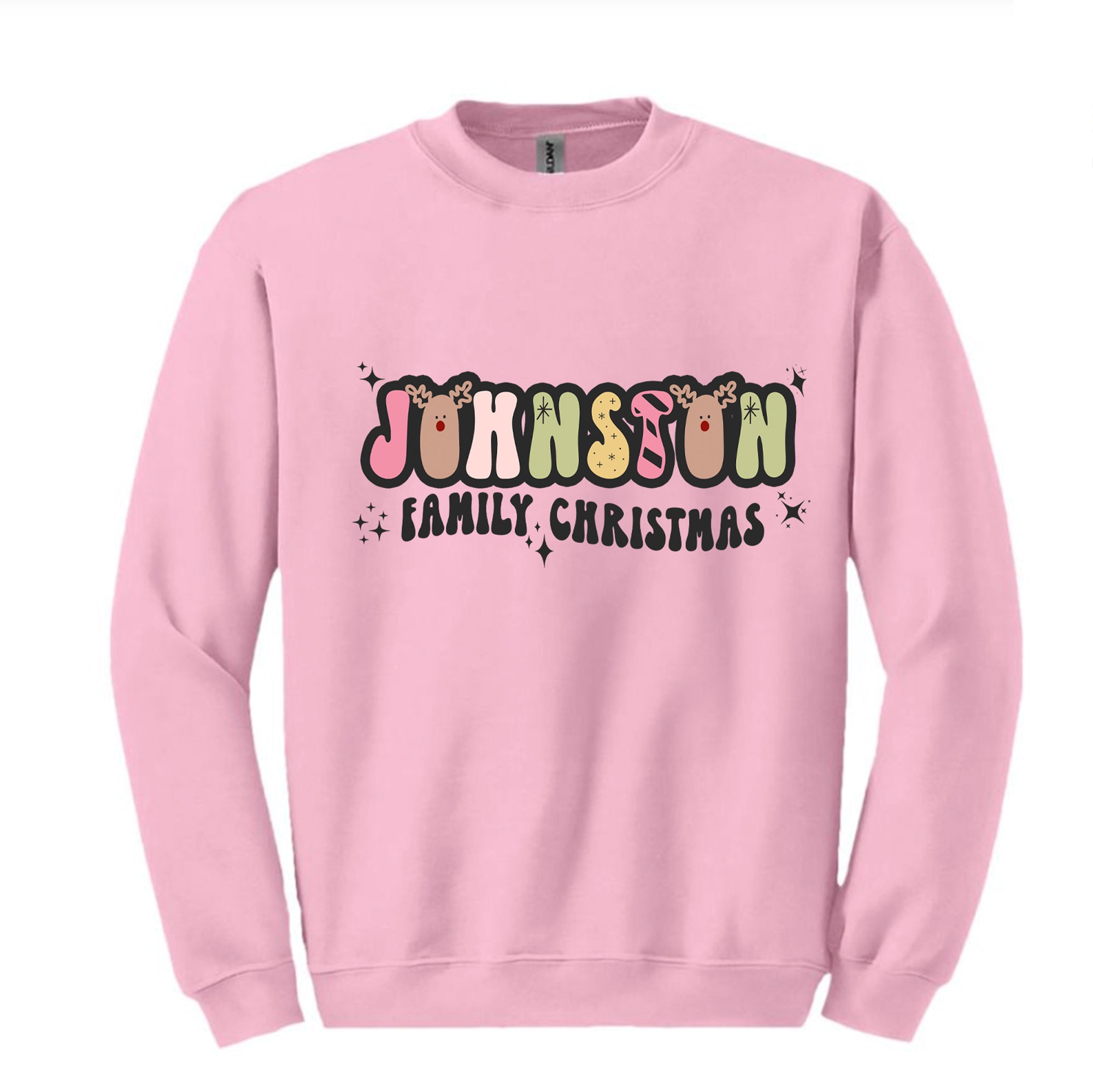 Holiday 2023 - PERSONALIZED RETRO COLOUR - FAMILY SWEATSHIRTS