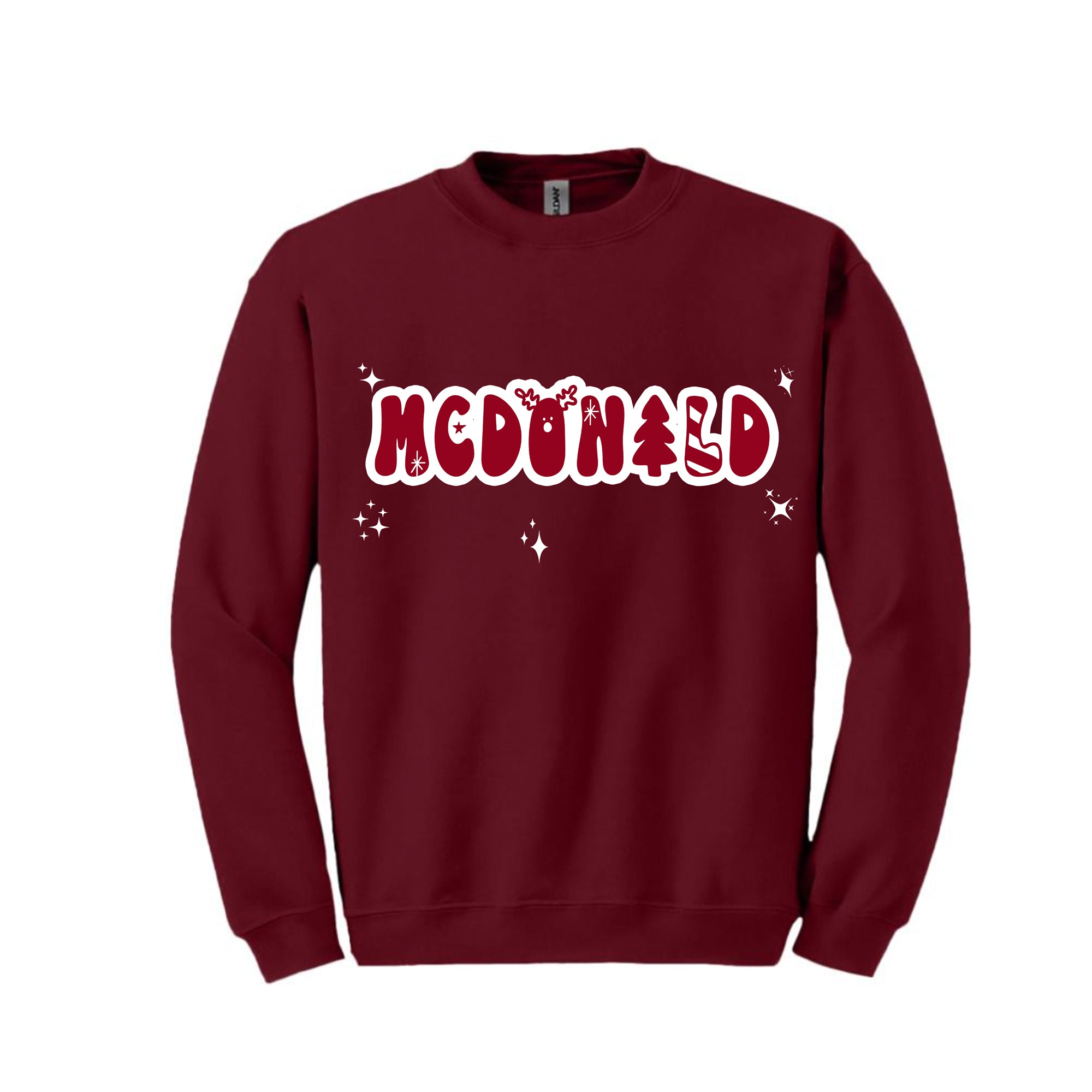 Holiday 2023 - PERSONALIZED RETRO RED - FAMILY SWEATSHIRTS