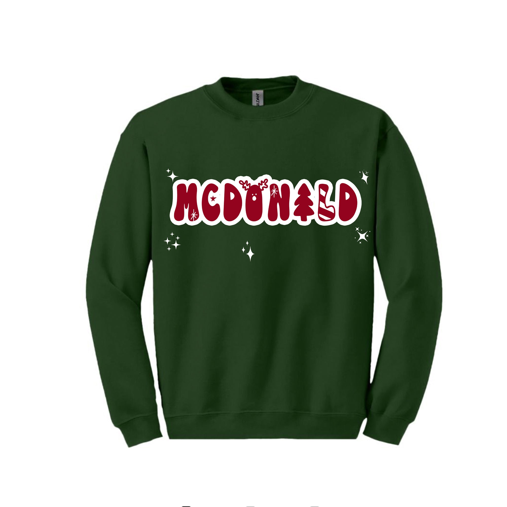 Holiday 2023 - PERSONALIZED RETRO RED - FAMILY SWEATSHIRTS