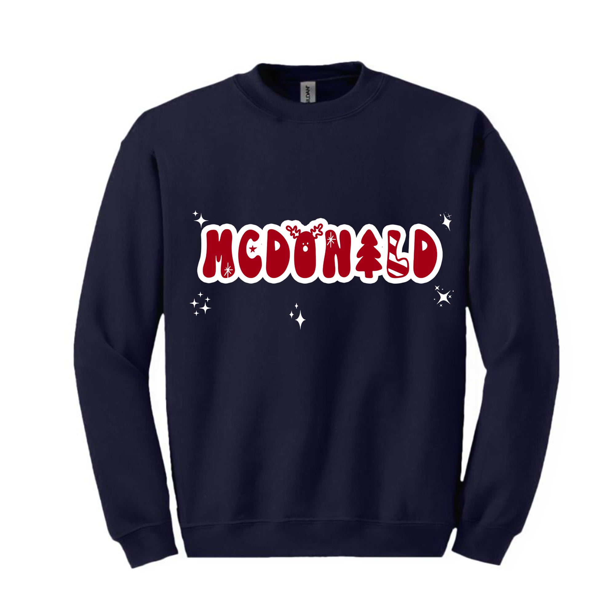 Holiday 2023 - PERSONALIZED RETRO RED - FAMILY SWEATSHIRTS