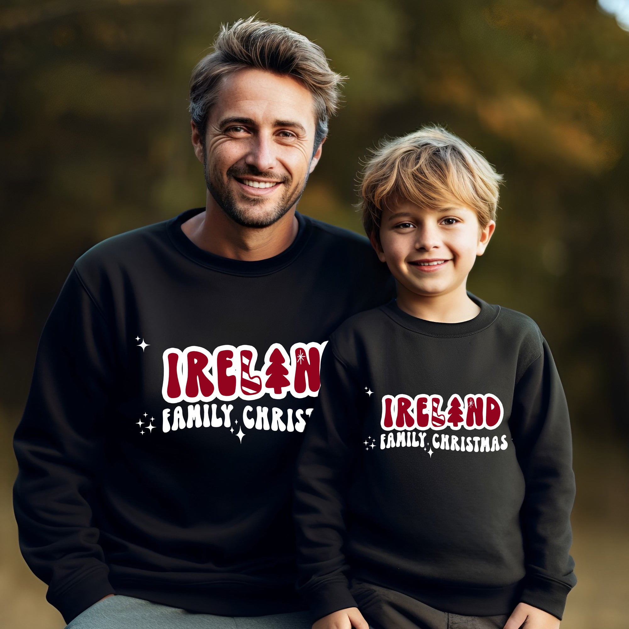 Holiday 2023 - PERSONALIZED RETRO RED - FAMILY SWEATSHIRTS