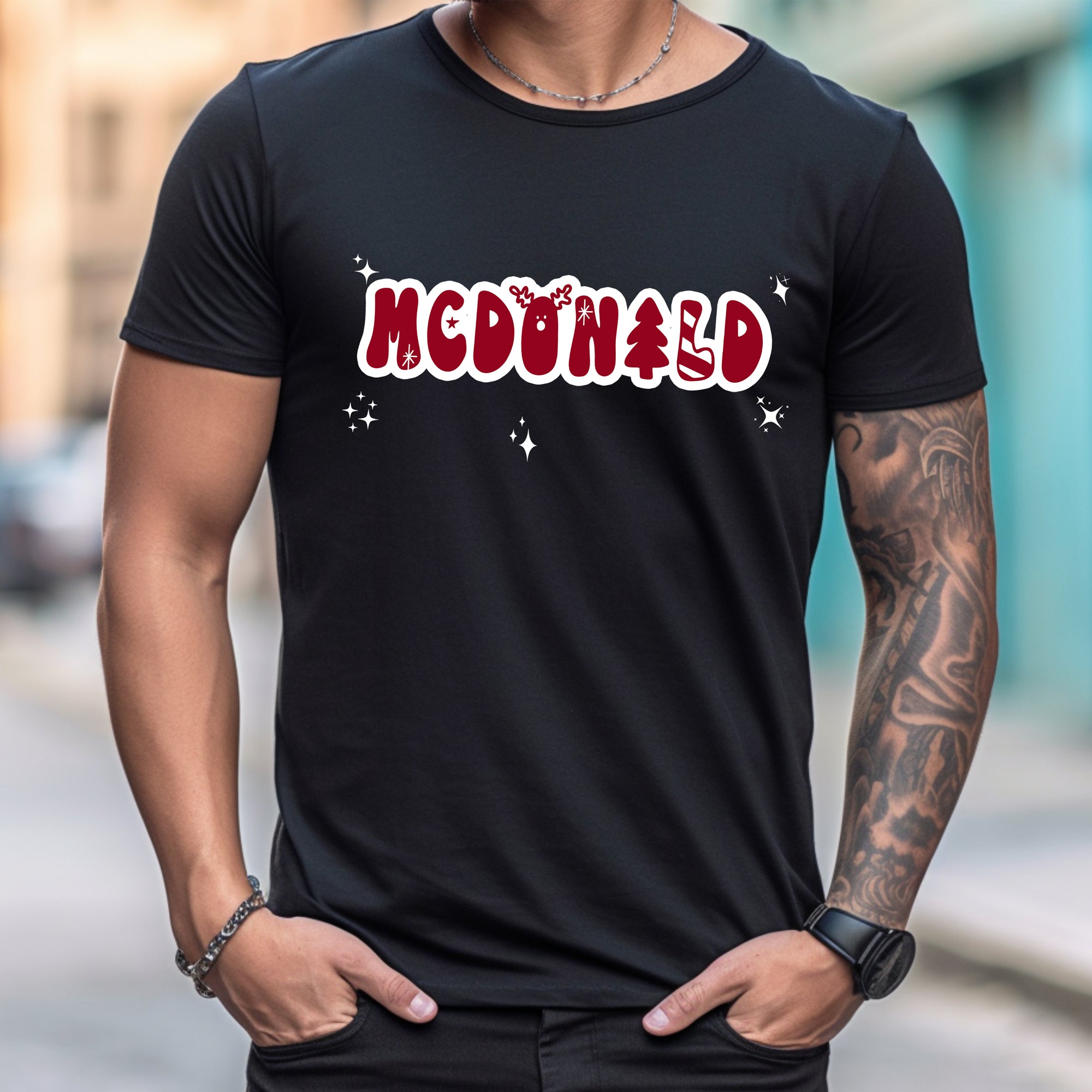 Holiday '23 - Personalized FAMILY BLACK T-Shirt