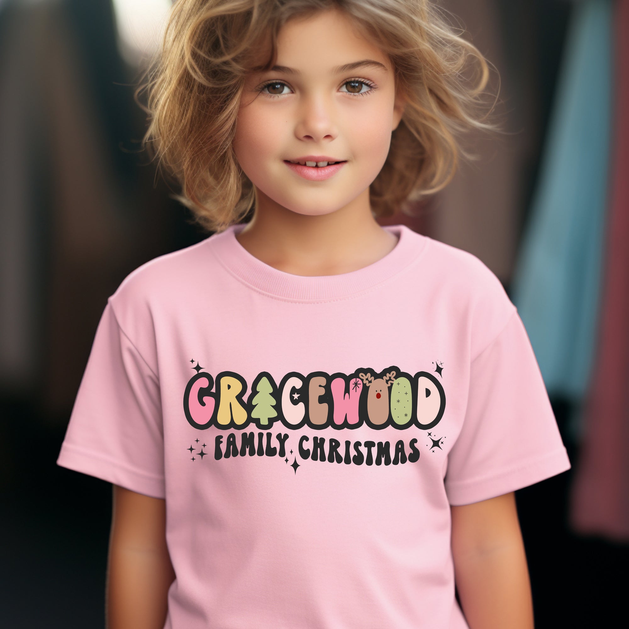 Holiday '23 - Personalized FAMILY RETRO COLOUR T-Shirt