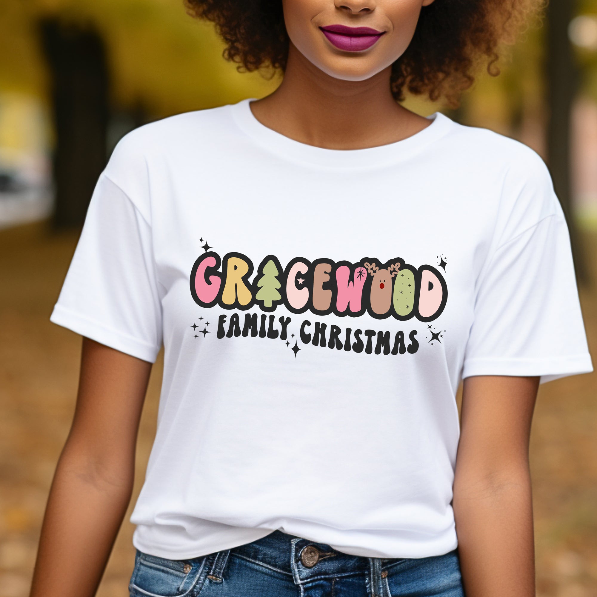 Holiday '23 - Personalized FAMILY RETRO COLOUR T-Shirt