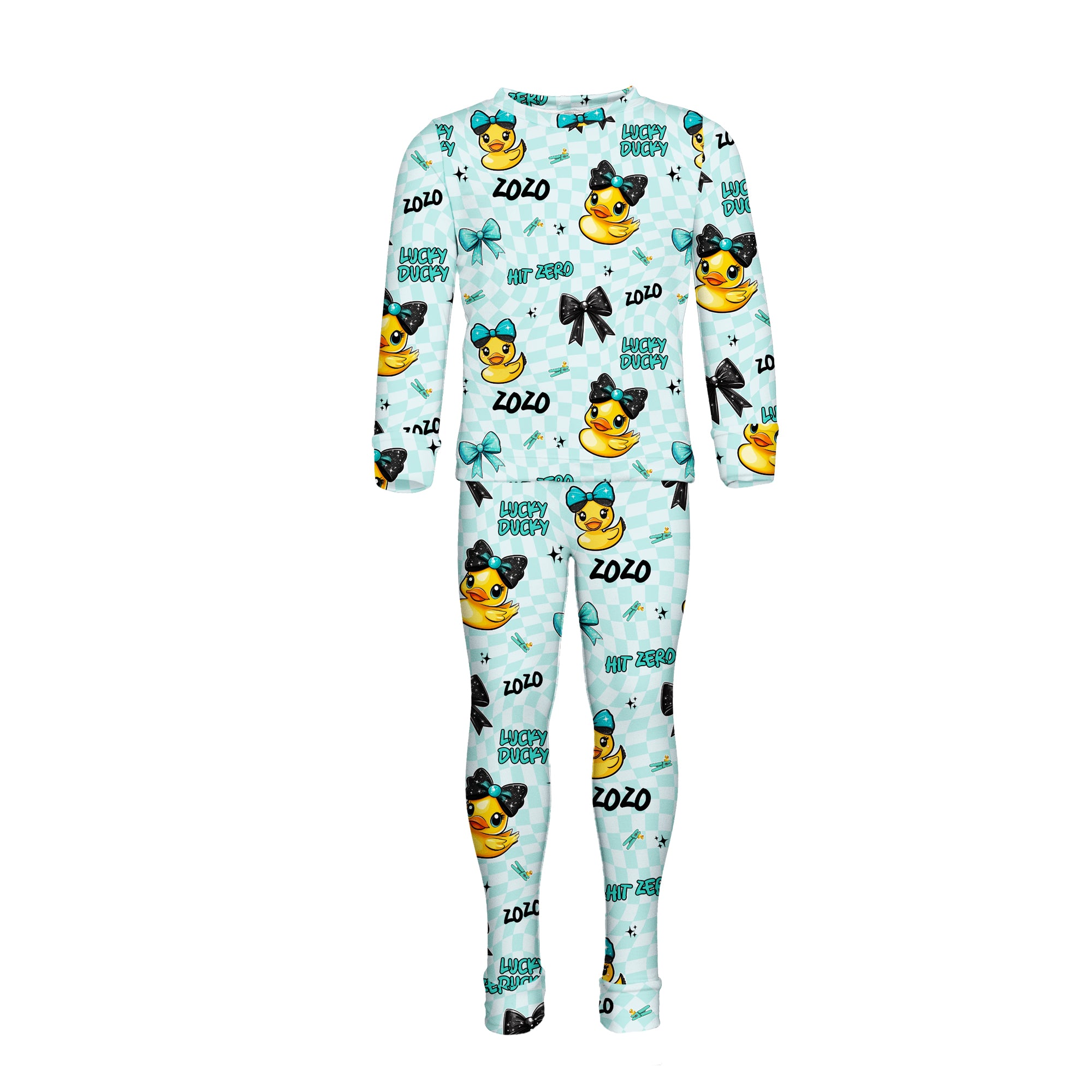 Lucky Ducky Hit Zero - Personalized KIDS PYJAMAS
