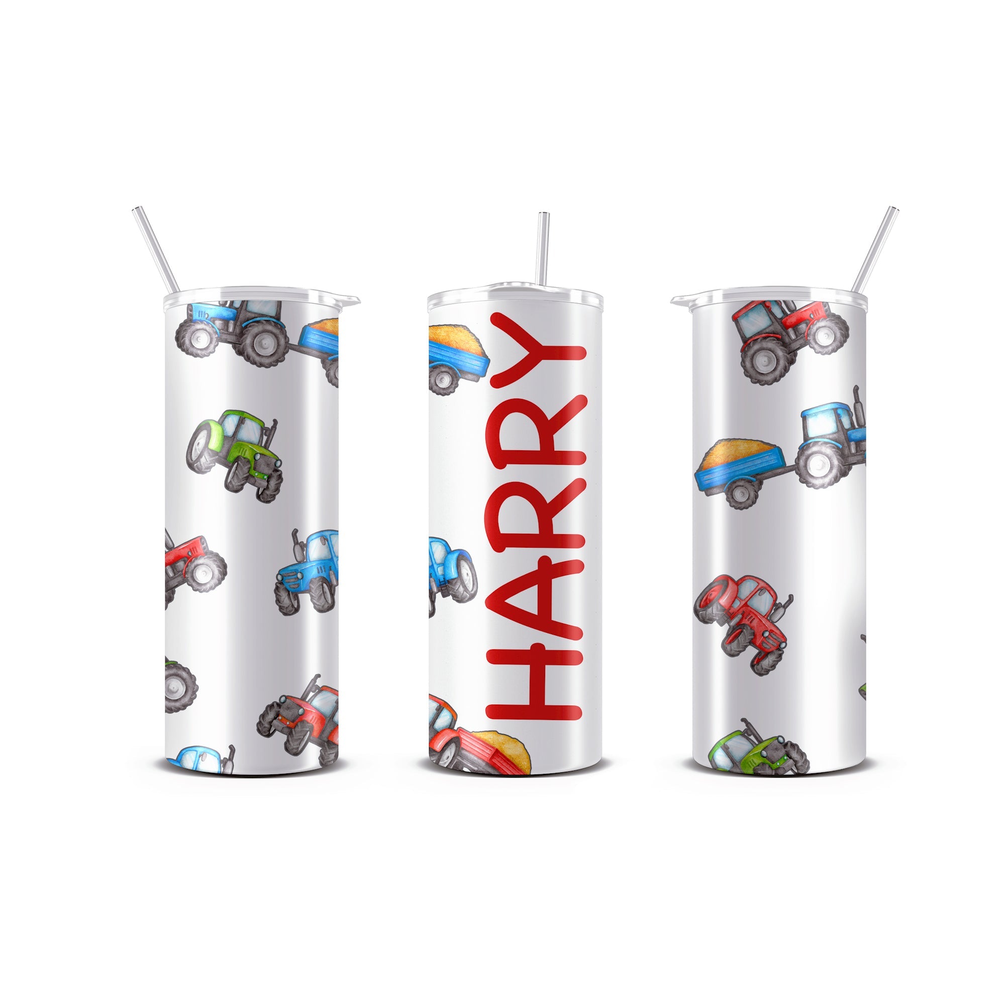 Personalized 20 oz Skinny Tumbler with Straw