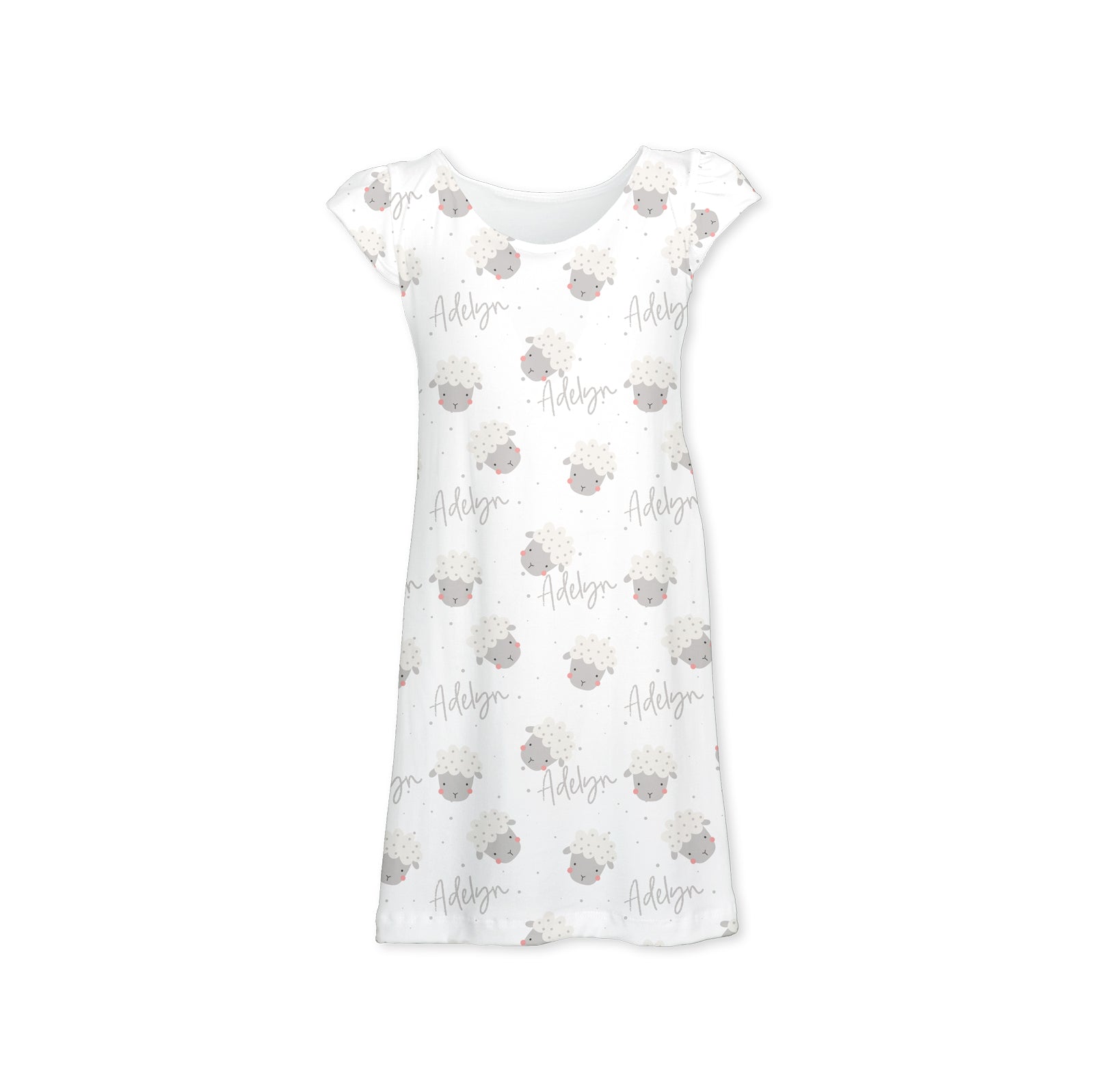 Personalized Nightgown & Matching Doll PJs