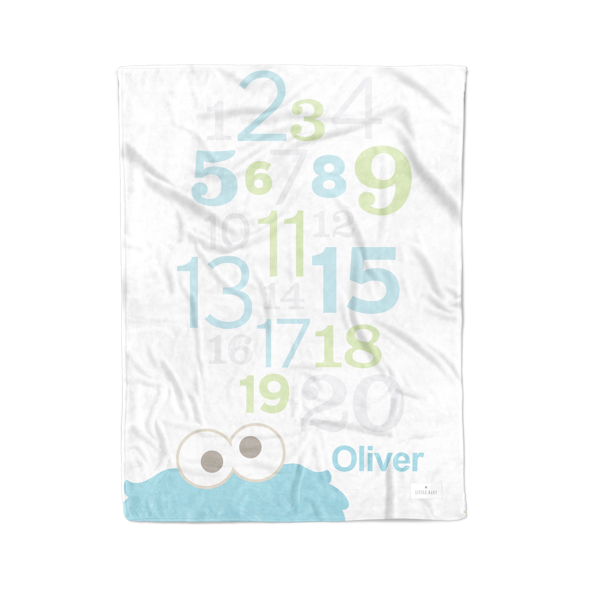 Sesame Street - Personalized Cookie Number Blanket