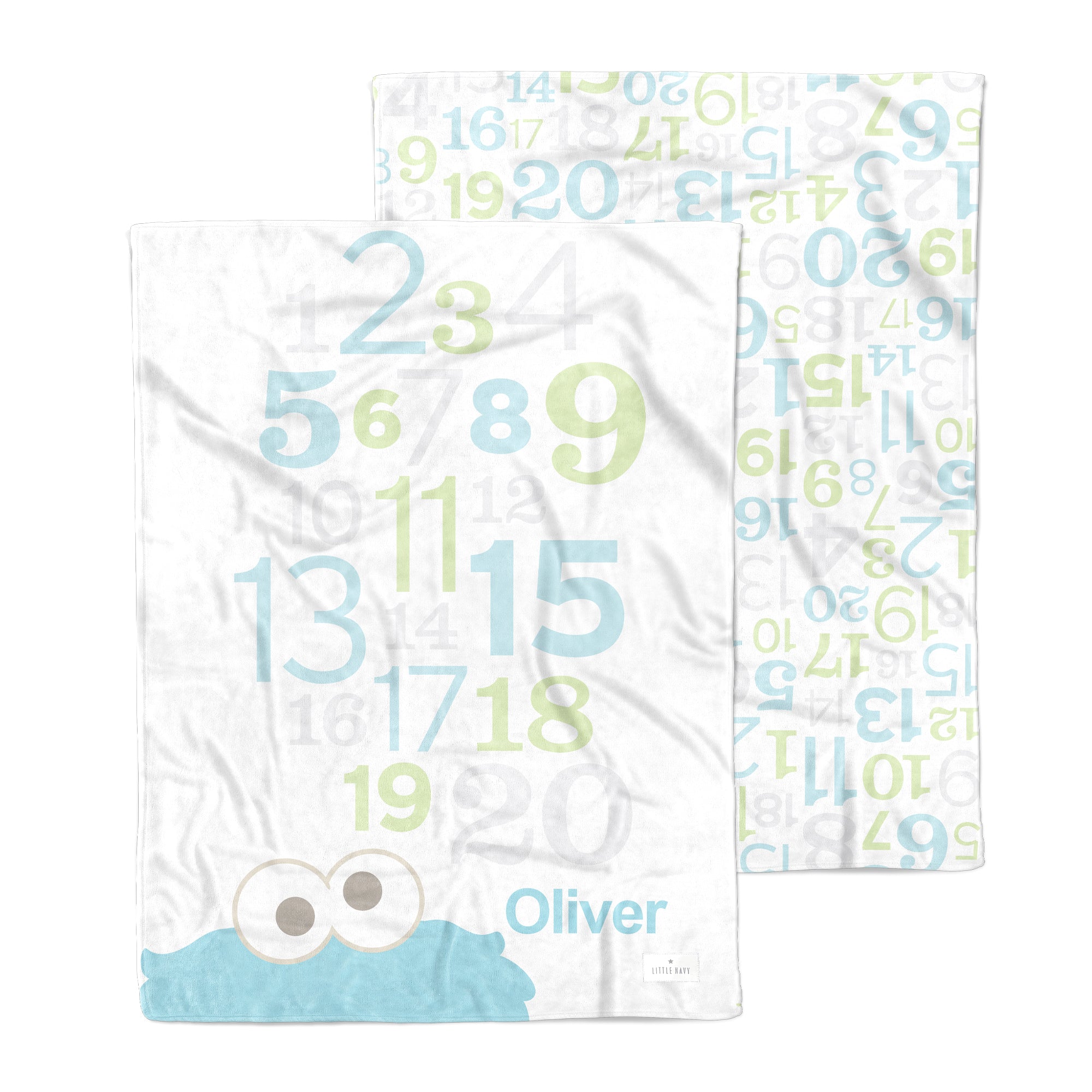 Sesame Street - Personalized Cookie Number Blanket