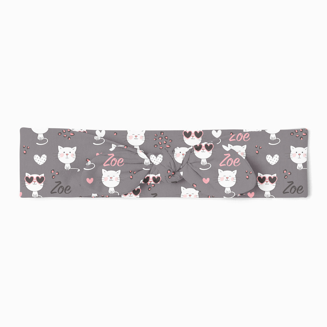 Personalized Top Knot Headband