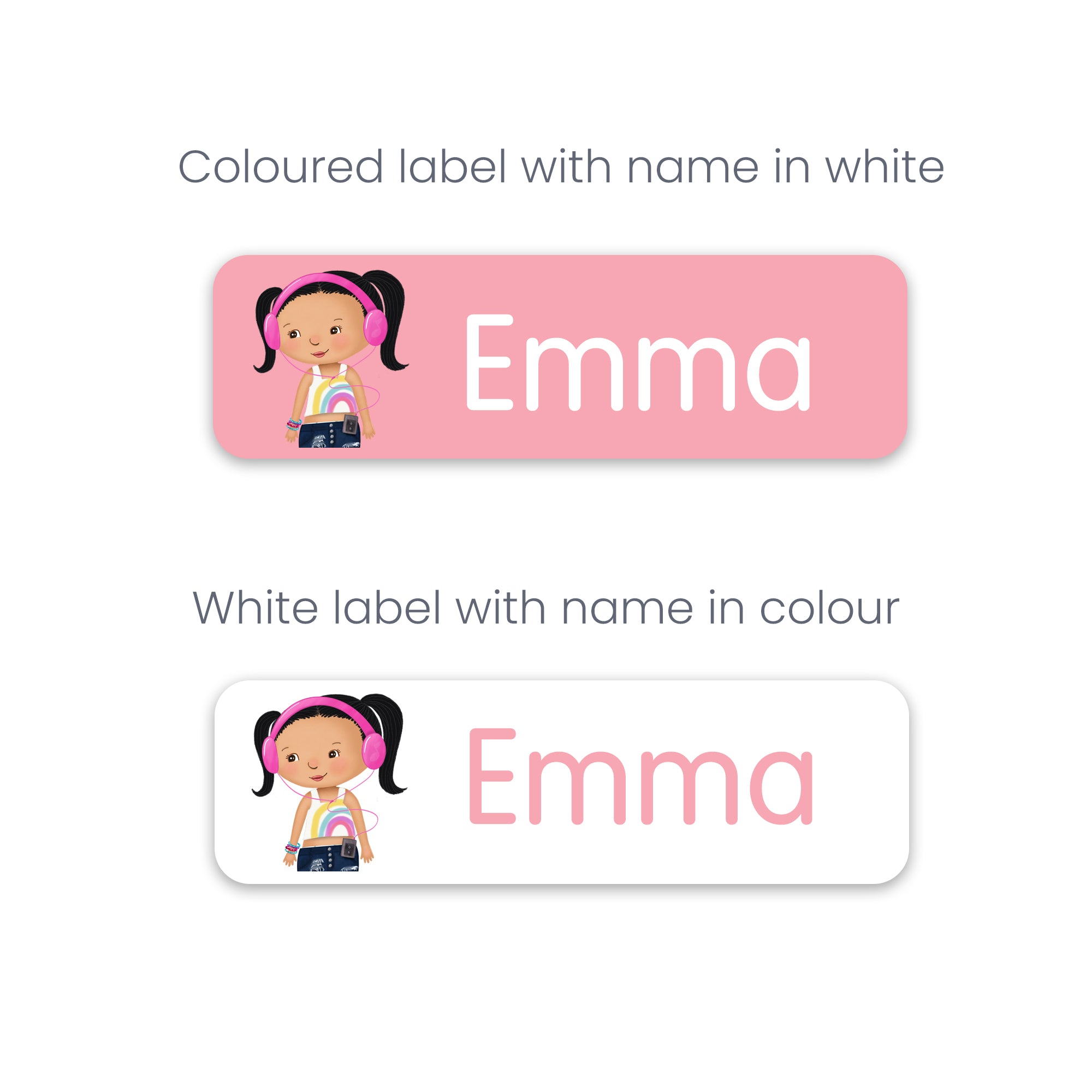 Rectangle  Label Pack - 204 Waterproof Labels (LITTLE ME)