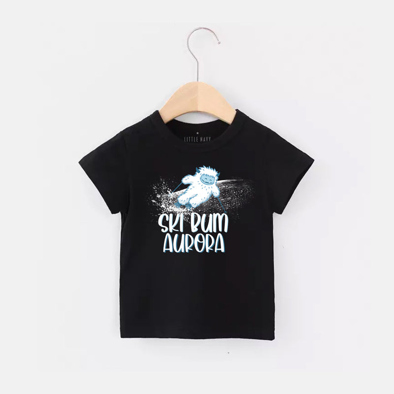 Personalized Yeti Ski Bum T-Shirt