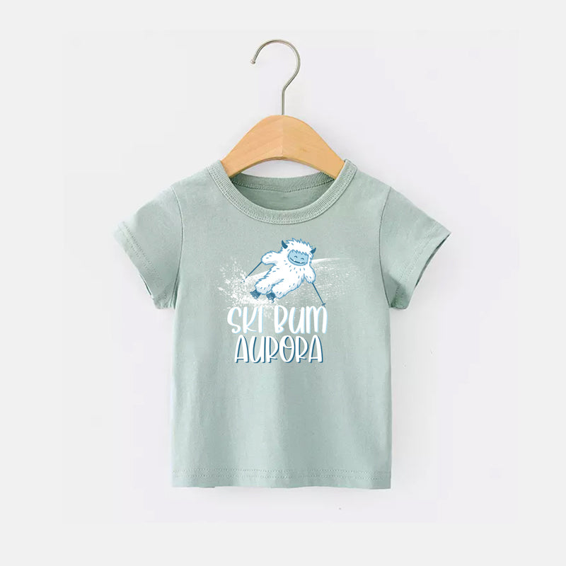 Personalized Yeti Ski Bum T-Shirt