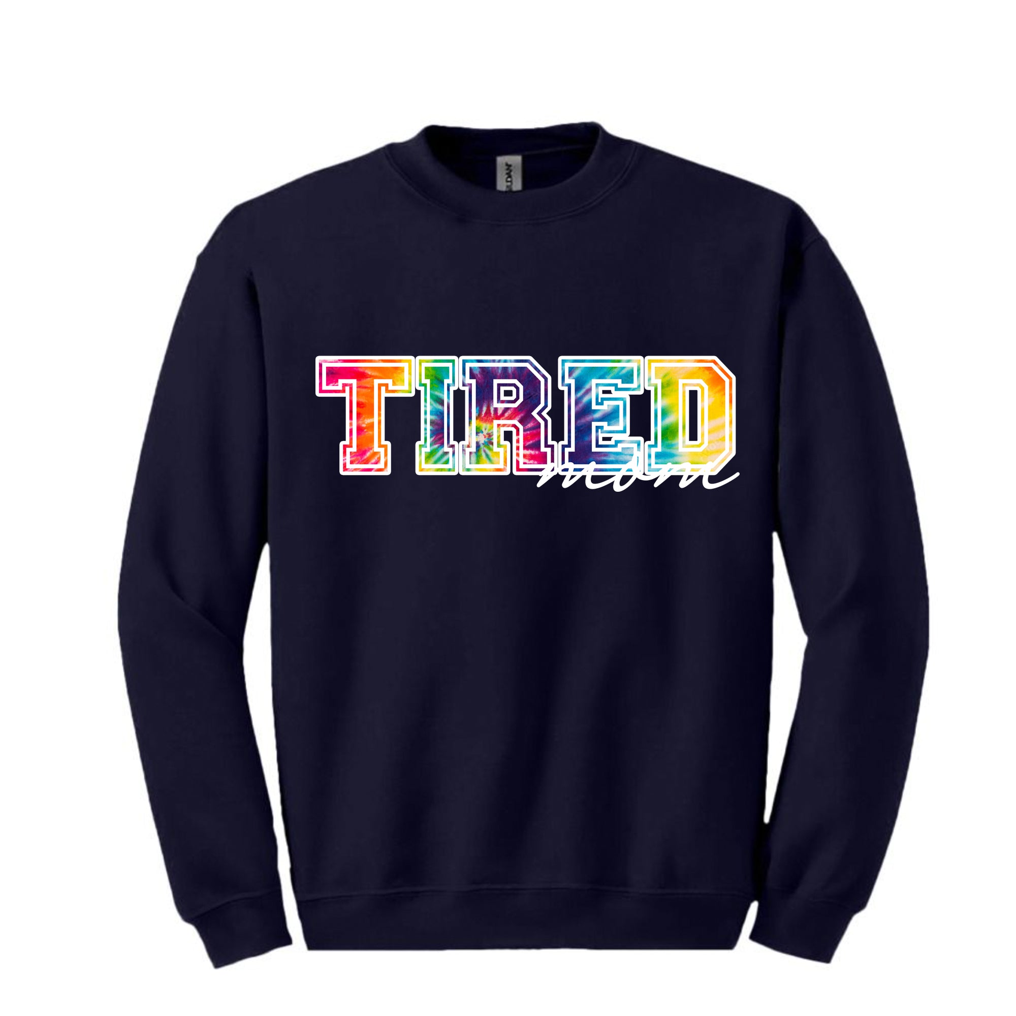 ADULT Long Sleeve Sweatshirt - Tie Dye MOM