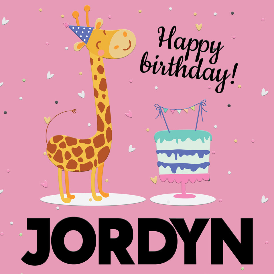 BirthdayTote_Giraffe_Pink