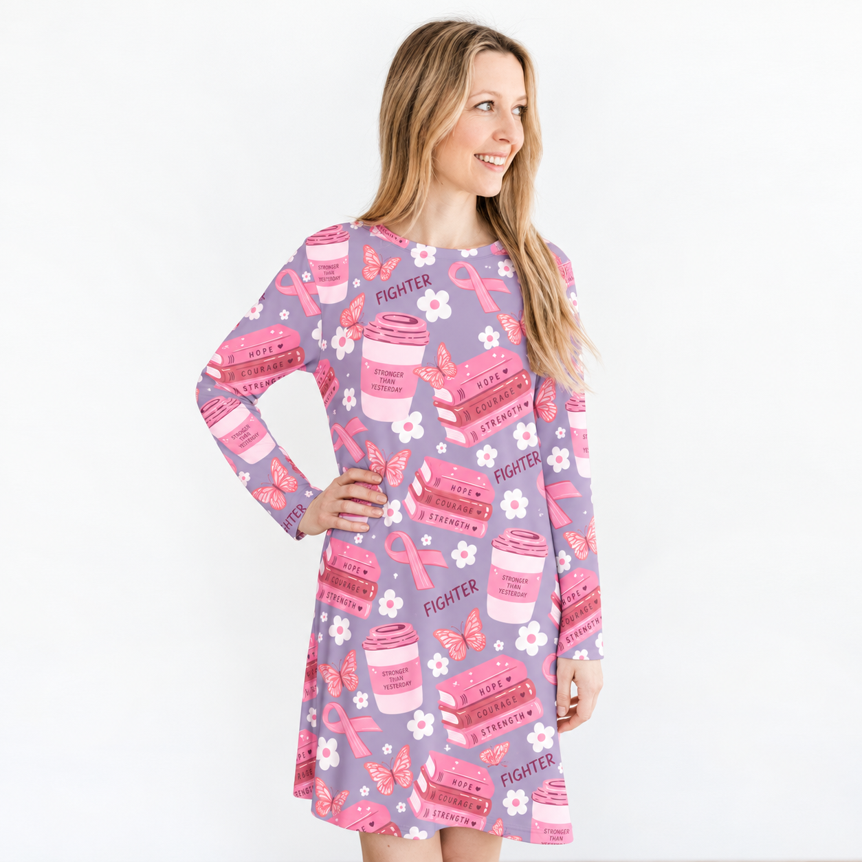 Strength and Hope - Adult Personalized Nightgown