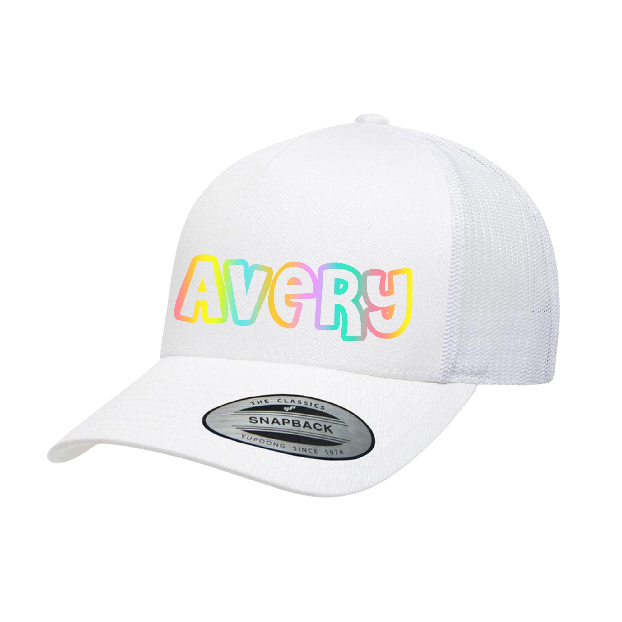 ADULT Personalized Hat - Outline Name