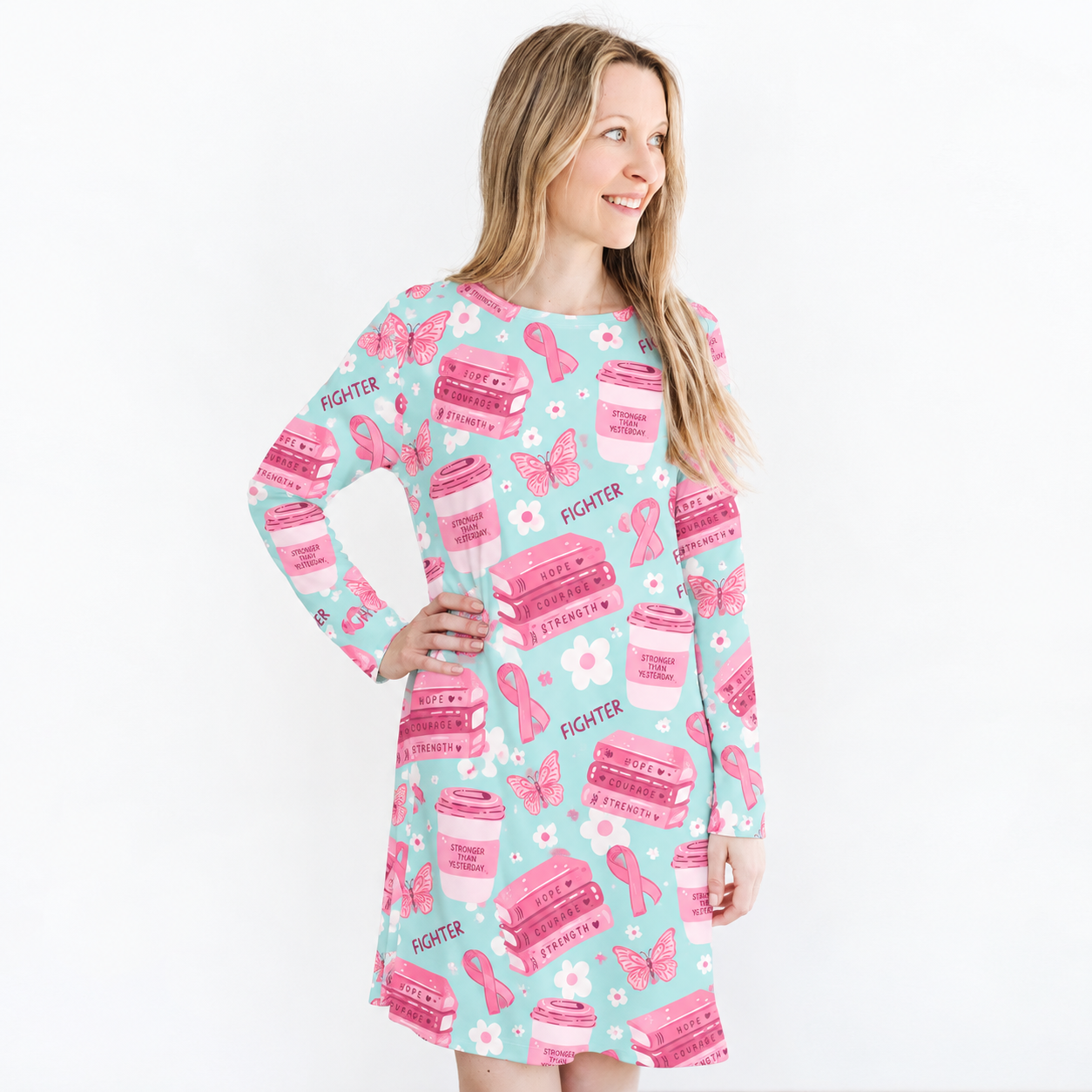 Strength and Hope - Adult Personalized Nightgown