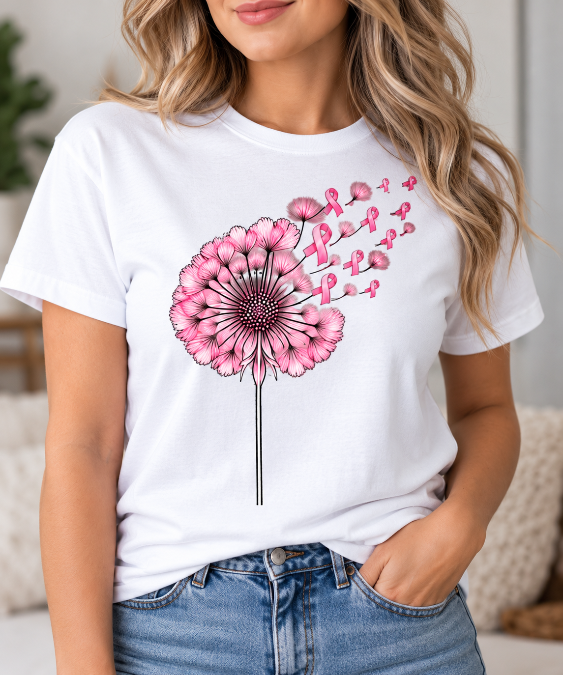 Dandelion Wish - Breast Cancer Awareness