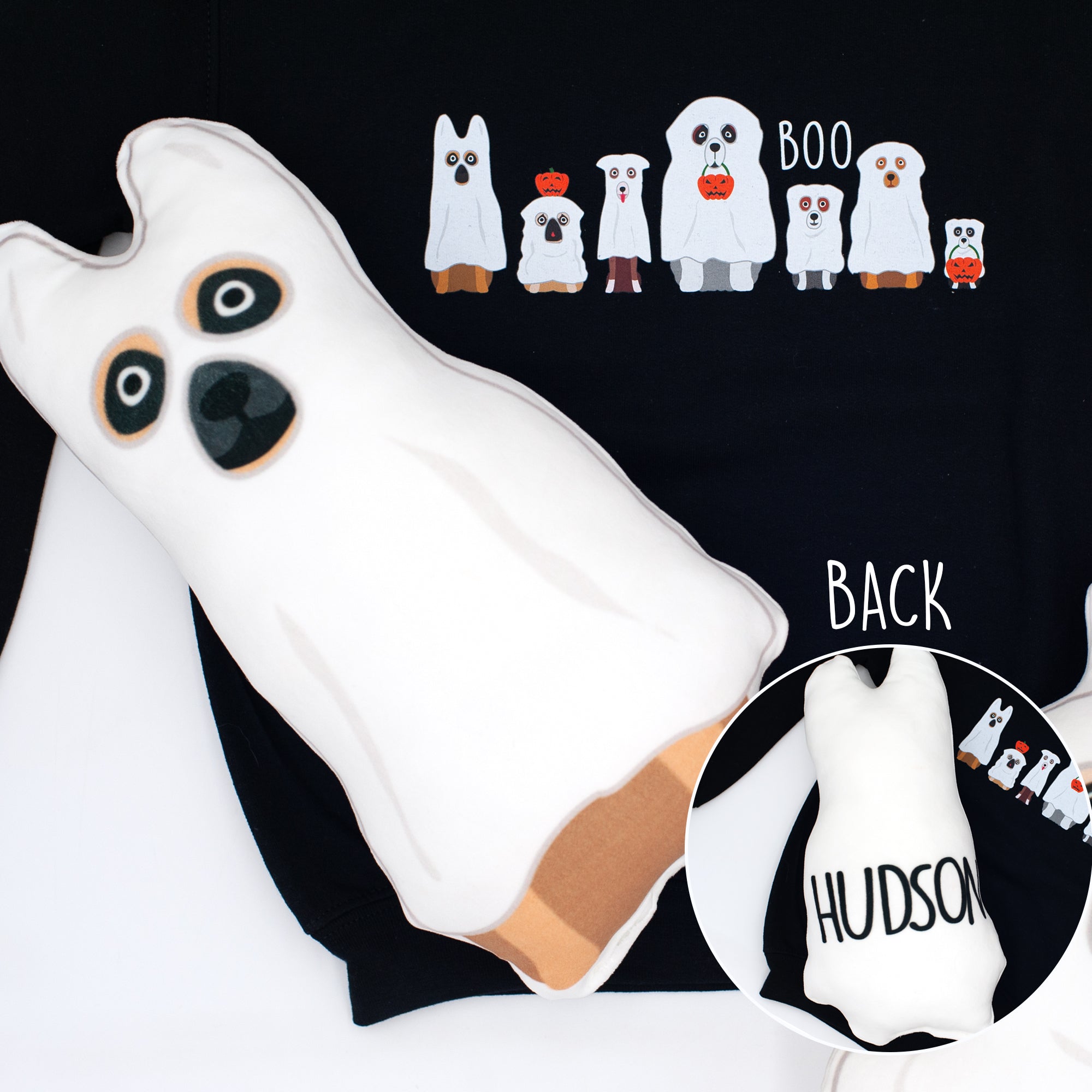 Halloween '23 - Personalized Boo Dog Squishy Plush