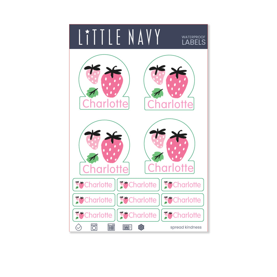 Water bottle Label Pack - 13 Labels - Little Navy