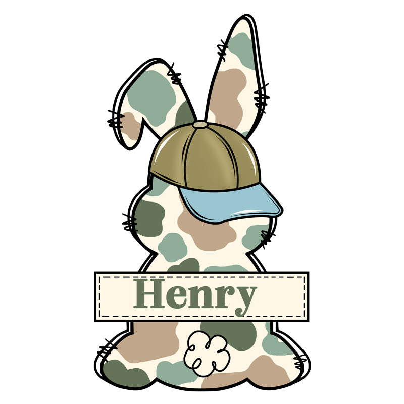 Easter '26 - Bunny Canvas Tote Bag Personalized