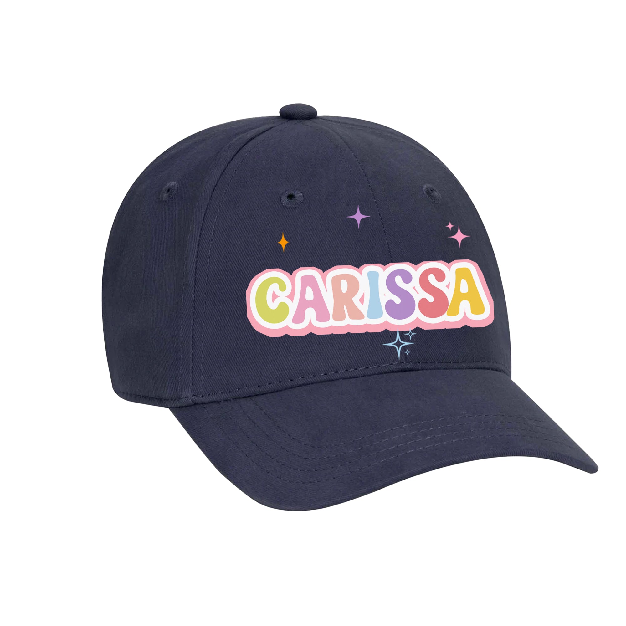 KIDS Personalized Hat - Bright Retro Name