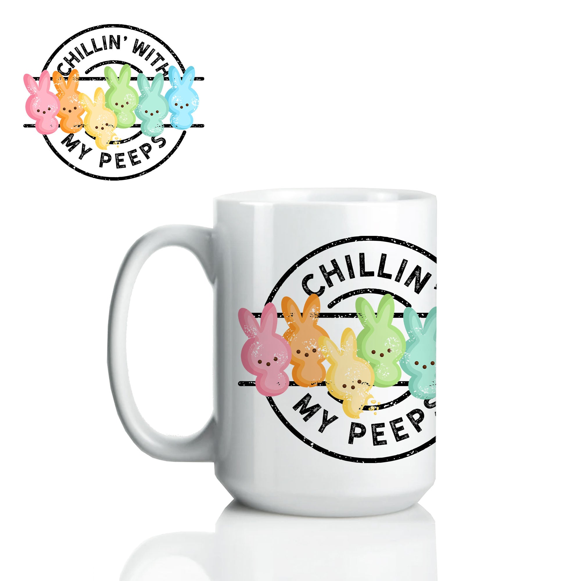 Easter '24- Chillin' with my Peeps - Personalized Bottle/Tumbler/Mug