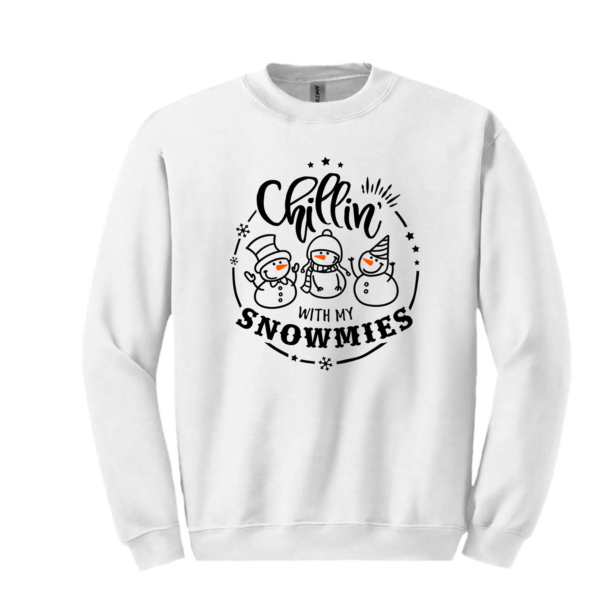 Holiday 2023 - ADULT CHILLIN' with my SNOWMIES -  CREWNECK SWEATSHIRT