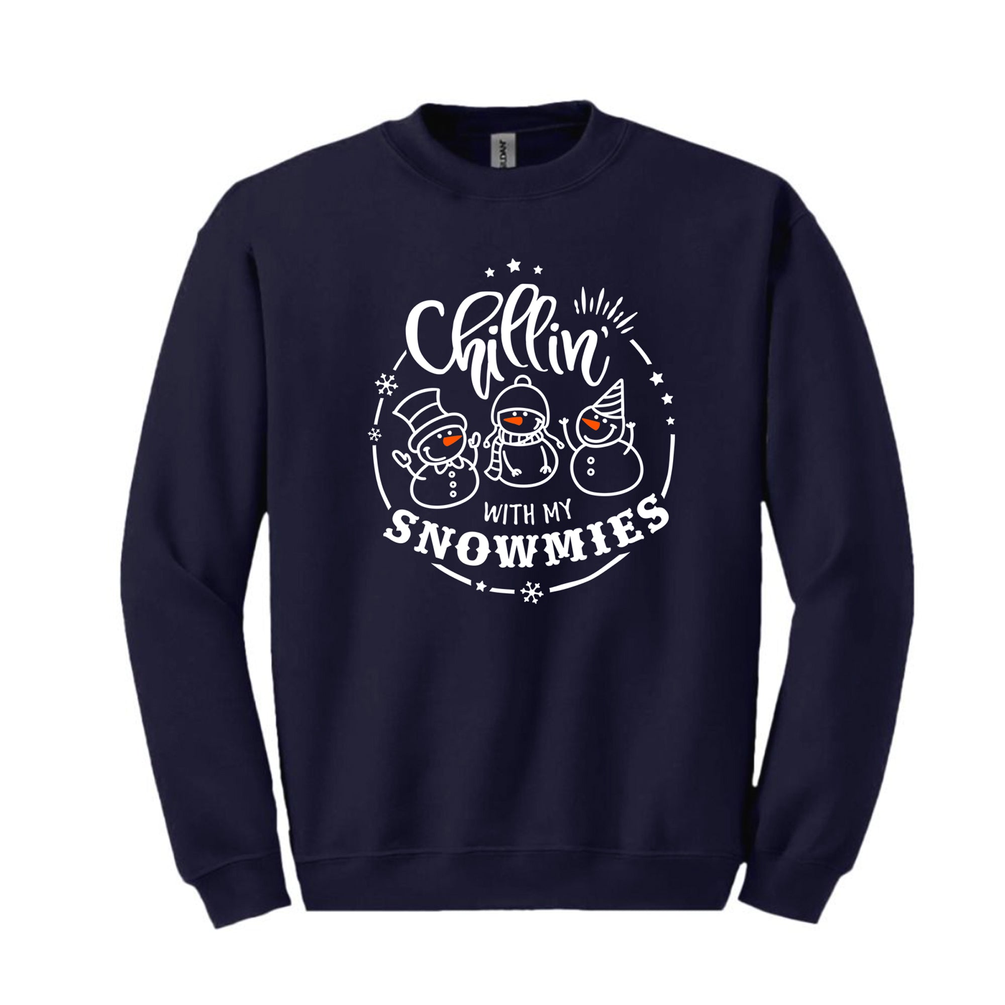 Holiday 2023 - ADULT CHILLIN' with my SNOWMIES -  CREWNECK SWEATSHIRT