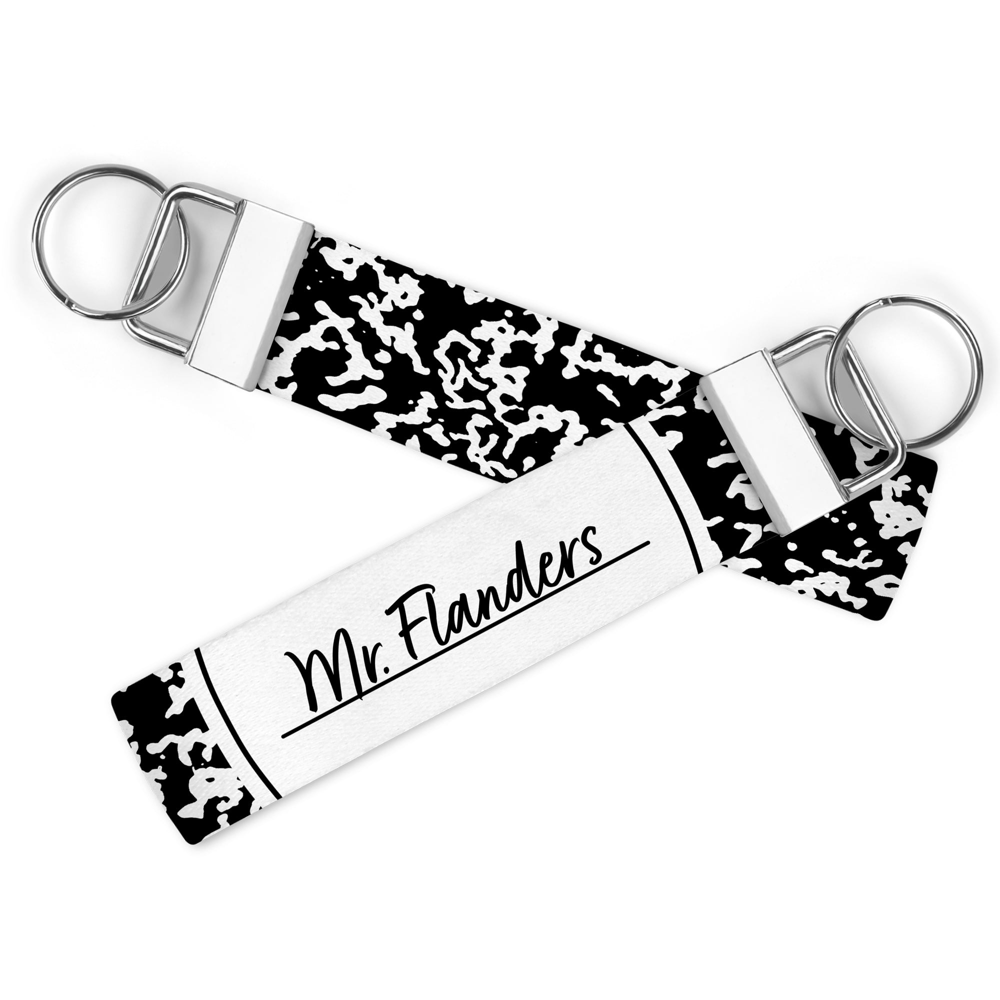 Personalized Composition Notebook KeyChain