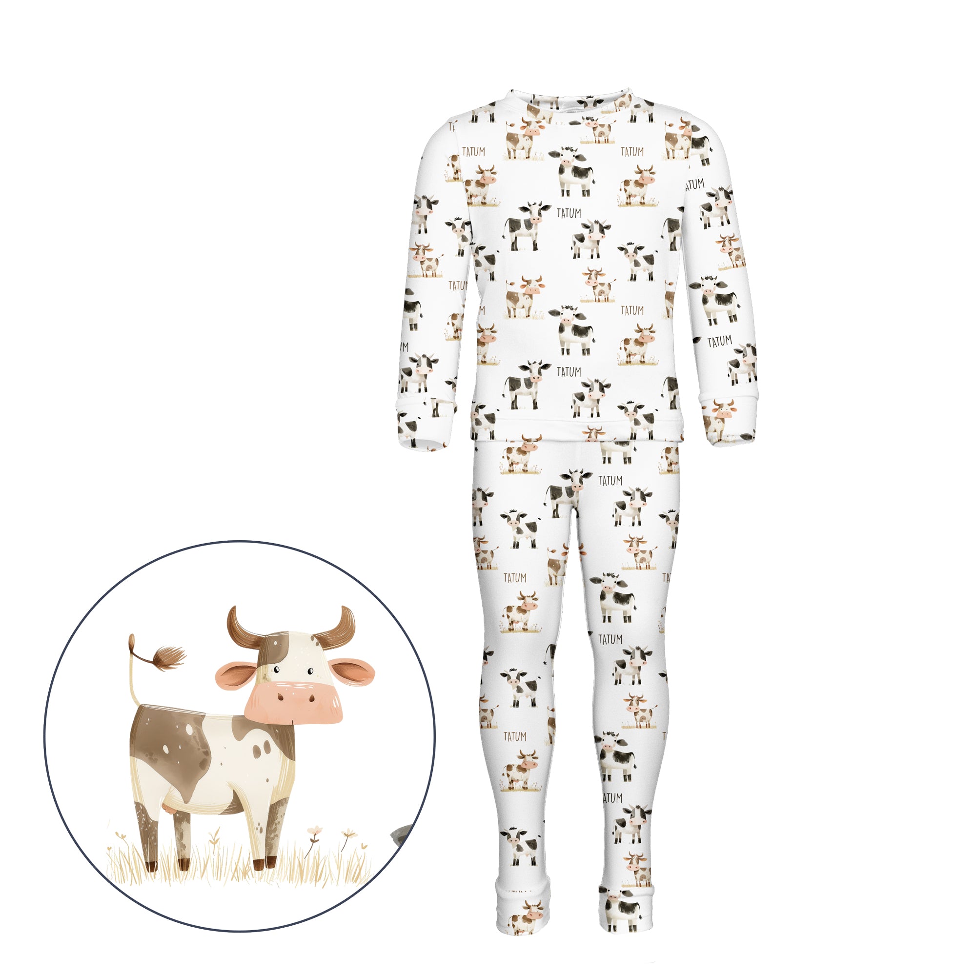 Personalized Kids Pyjamas (2 piece set) - MARKETPLACE (Animal Designs)