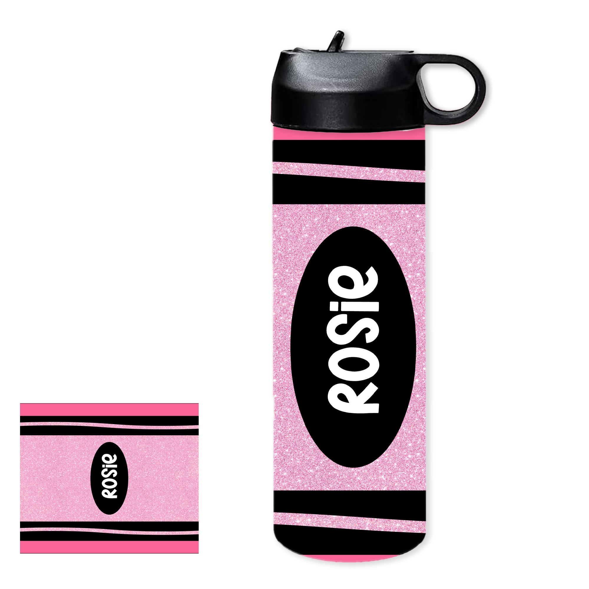 Personalized Sport Water Bottle - Crayon 20 oz.