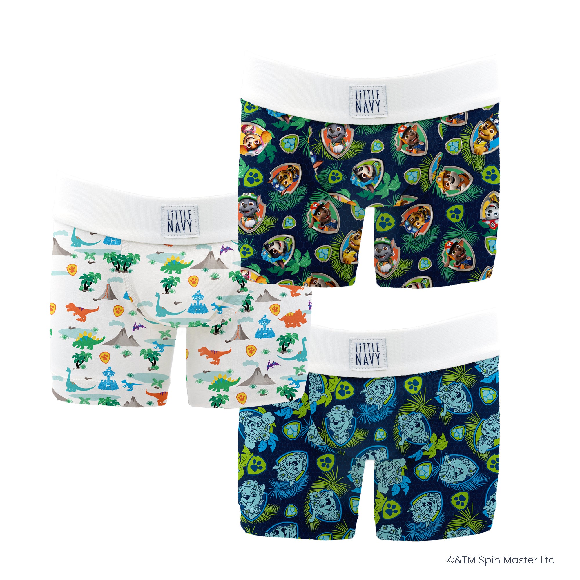 Paw Patrol - Premium Boys Boxer Brief (3 pack) NON-PERSONALIZED DINO PACK